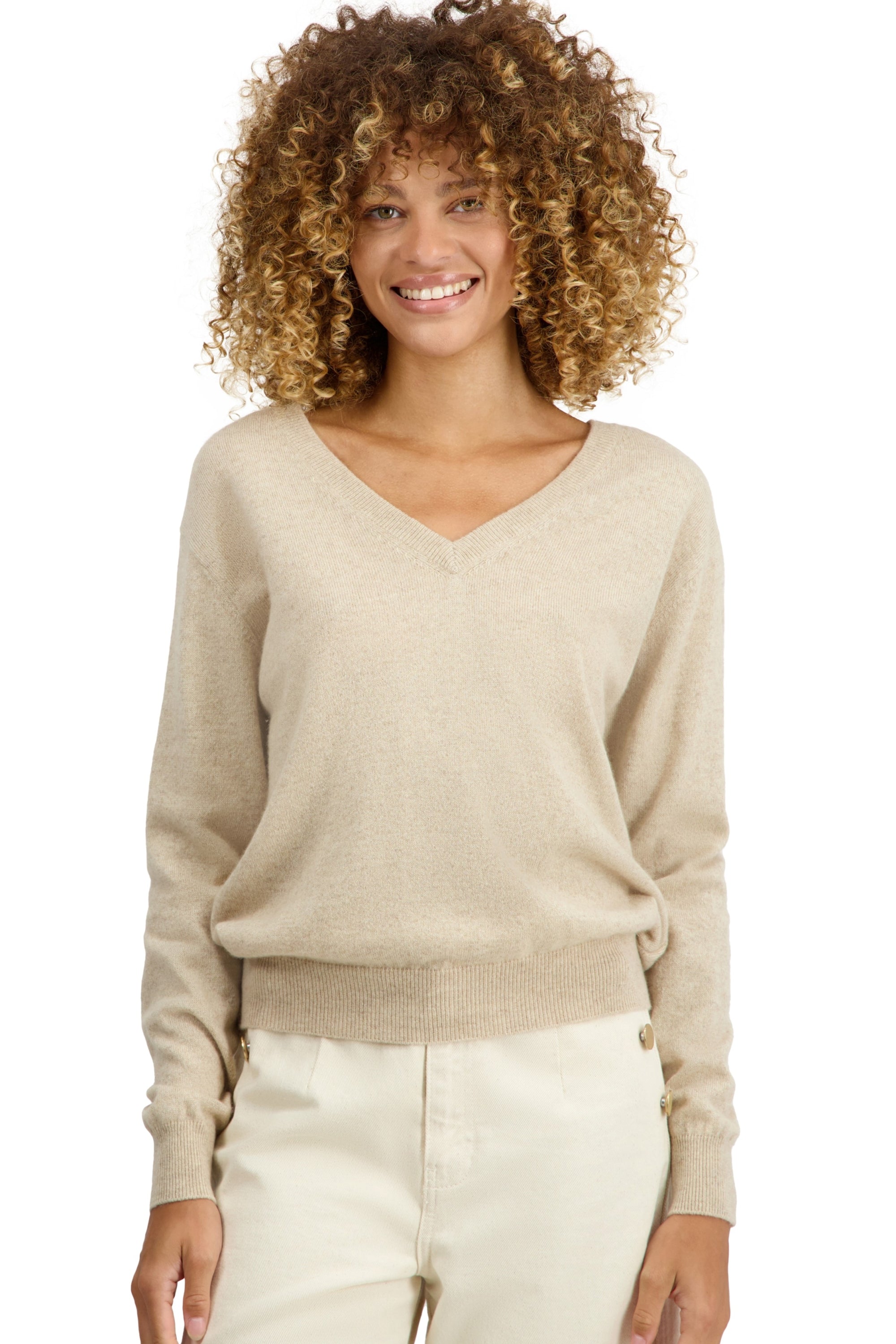 Tornade en cachemire femme - natural winter dawn - Mahogany