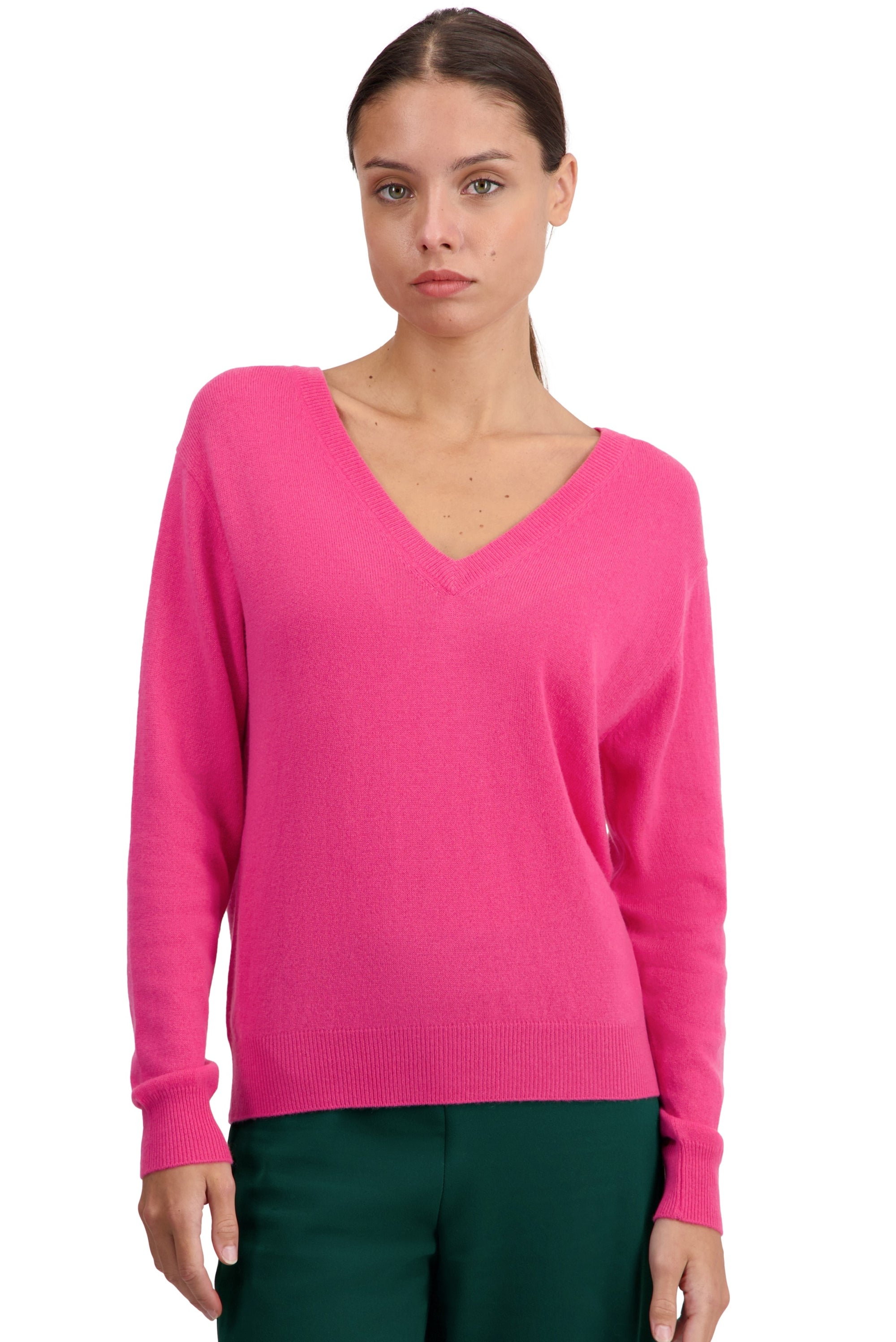 Tornade en cachemire femme - rose shocking - Mahogany
