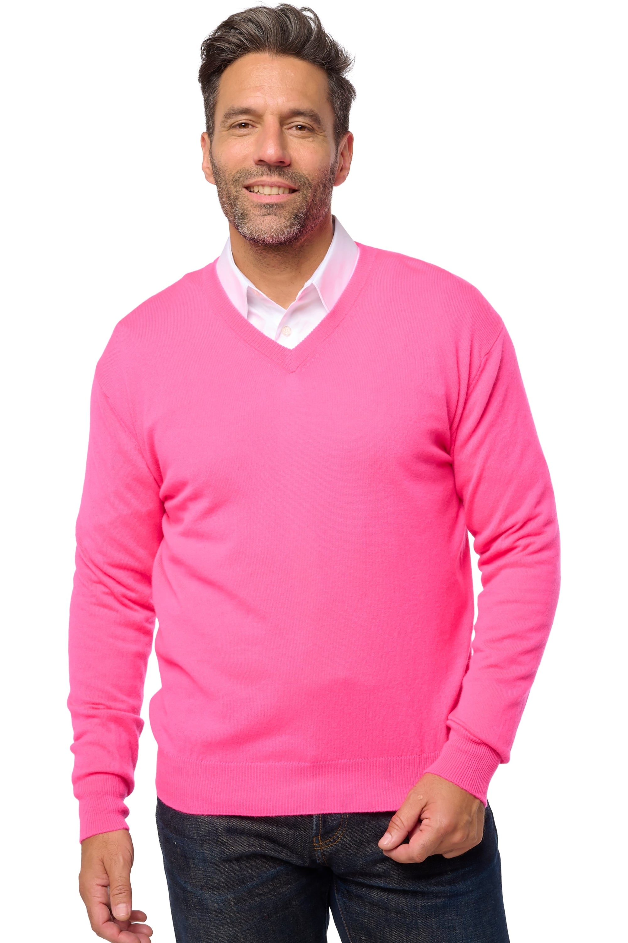 Hippolyte en cachemire homme - dayglo - Mahogany
