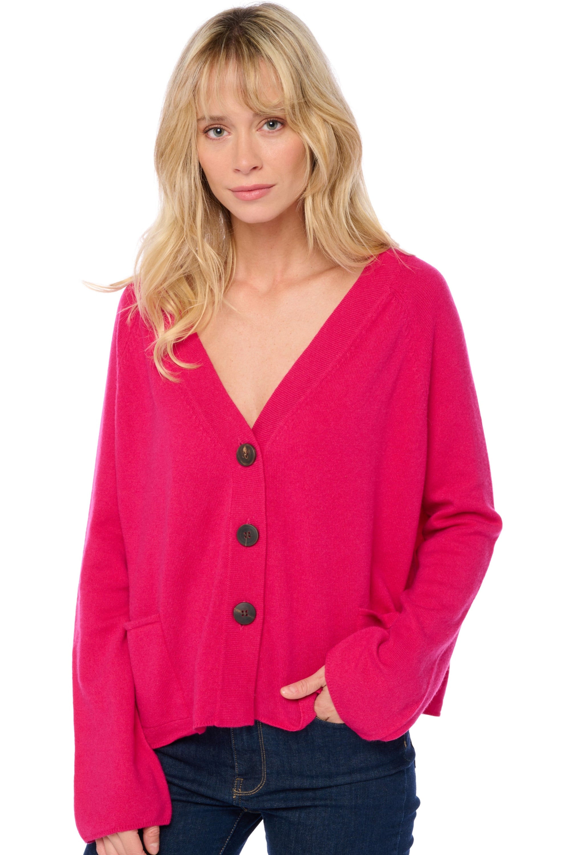 Chana en cachemire femme - lipstick - Mahogany