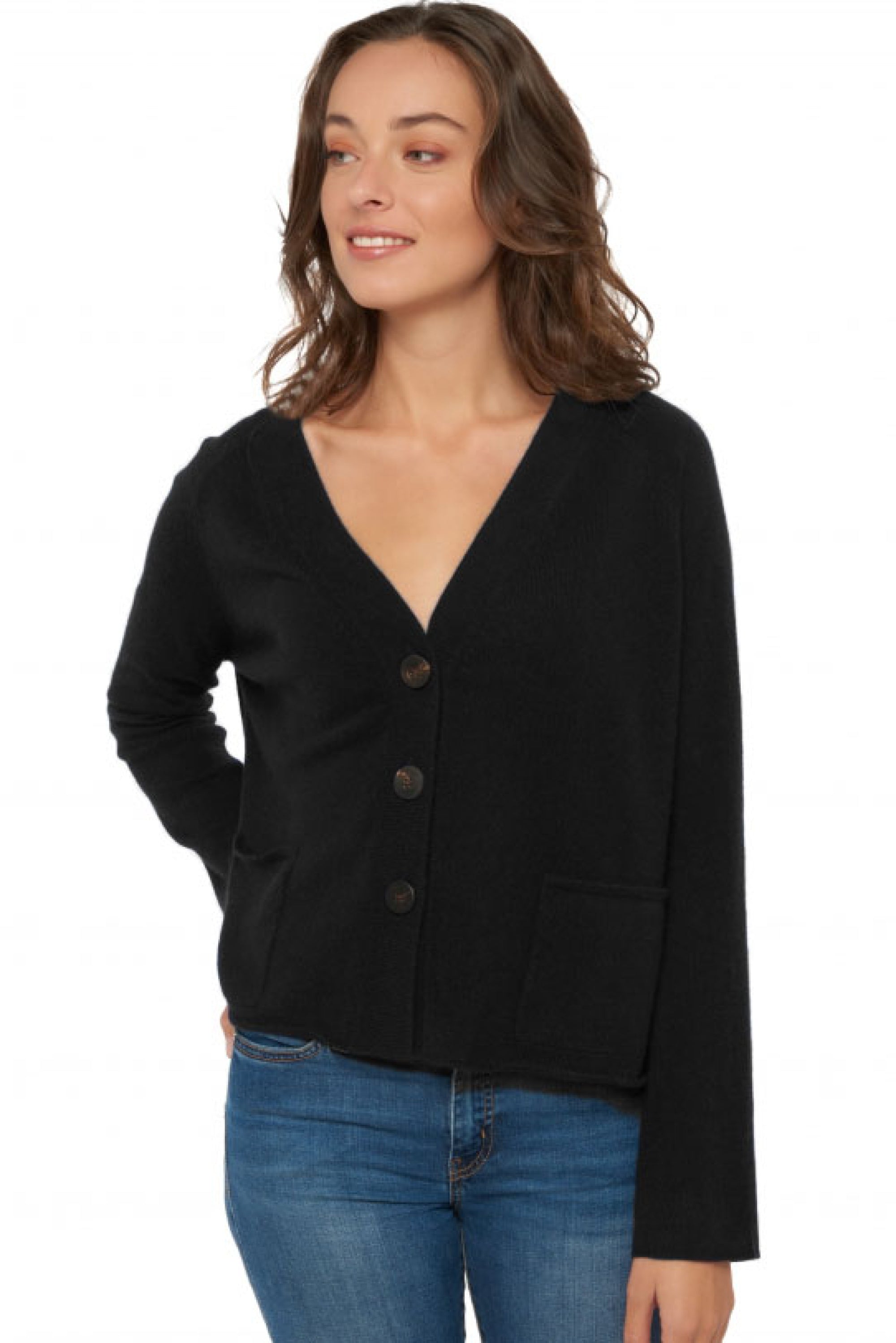 Chana en cachemire femme - noir - Mahogany