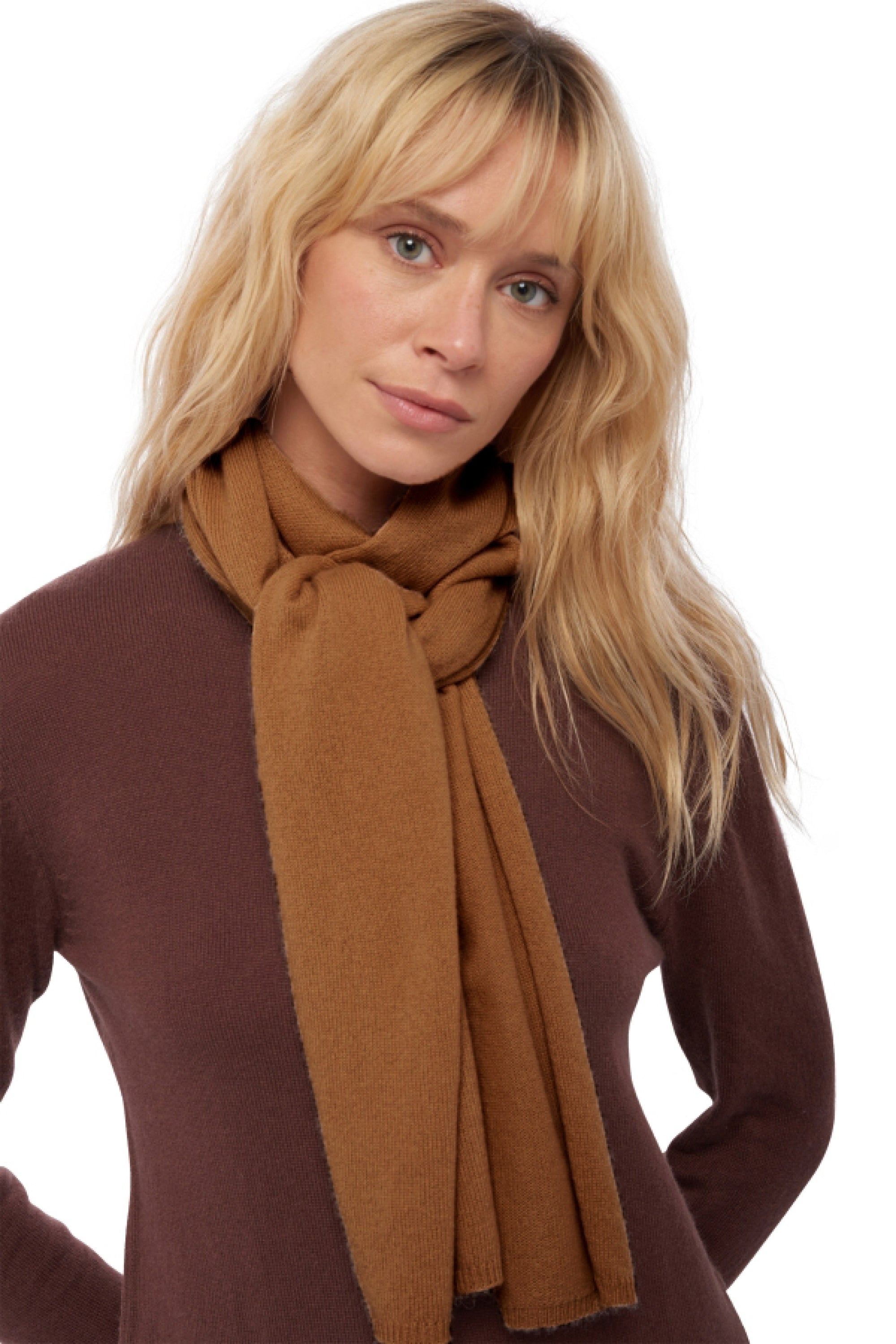 Ozone en cachemire mixte - butterscotch - Mahogany