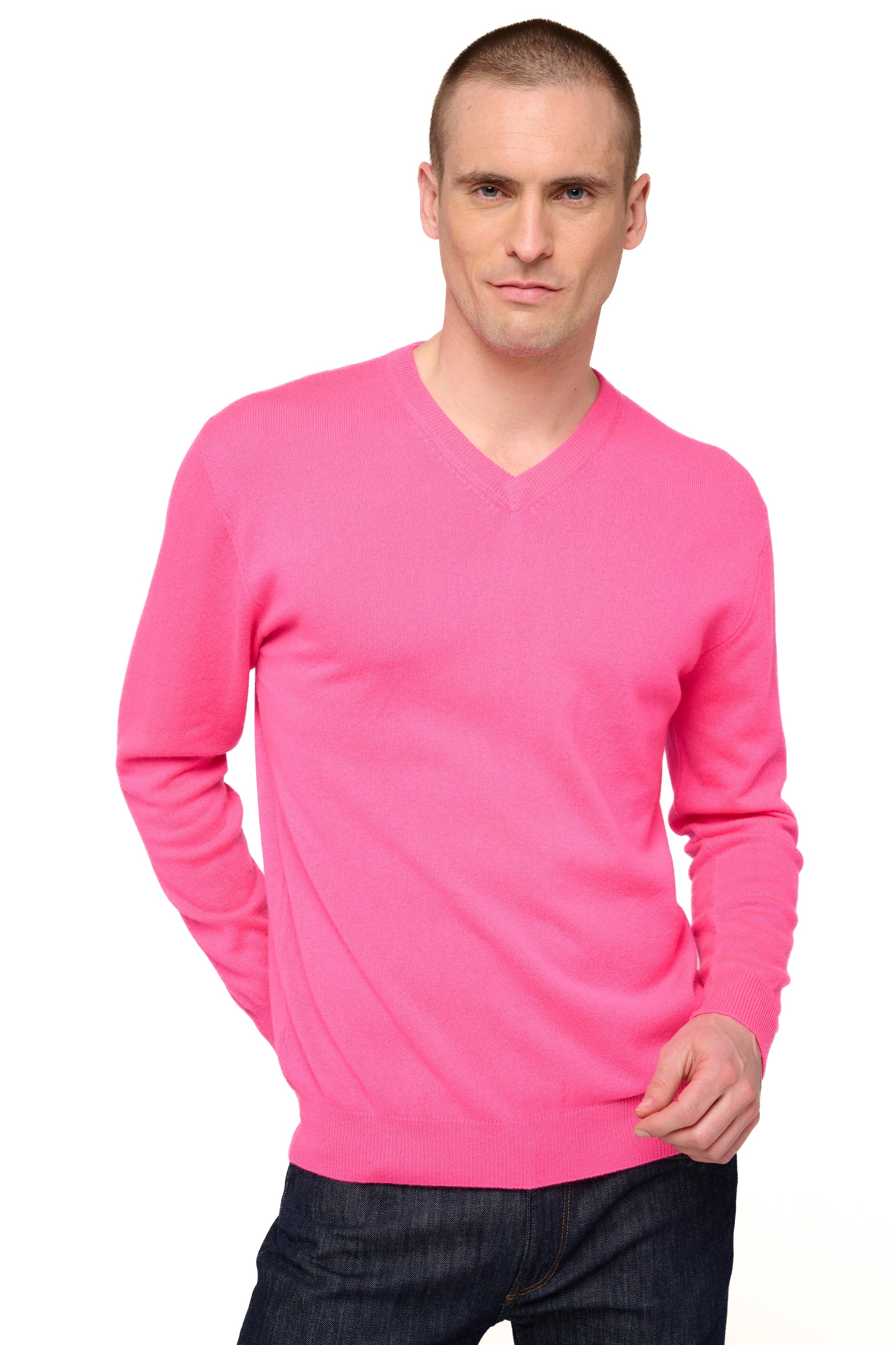 Gaspard en cachemire homme - dayglo - Mahogany