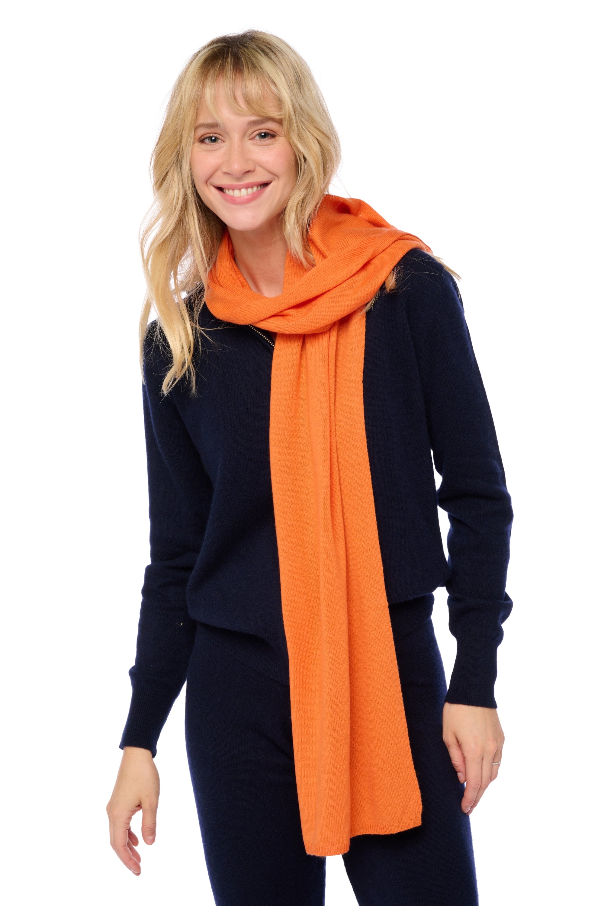 Woolozone en cachemire et laine mixte - tangerine - Mahogany