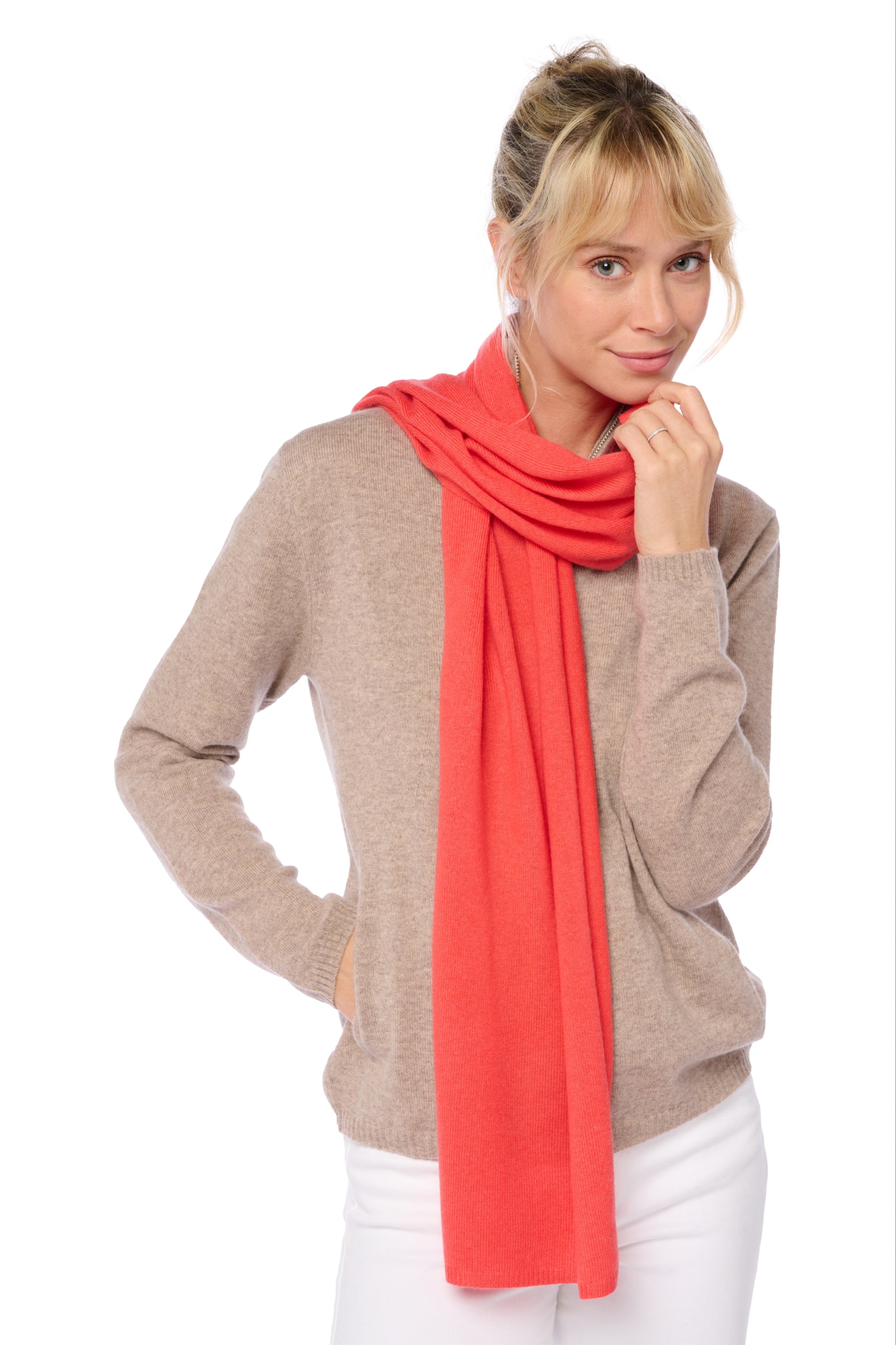 Woolozone en cachemire et laine mixte - tomato - Mahogany