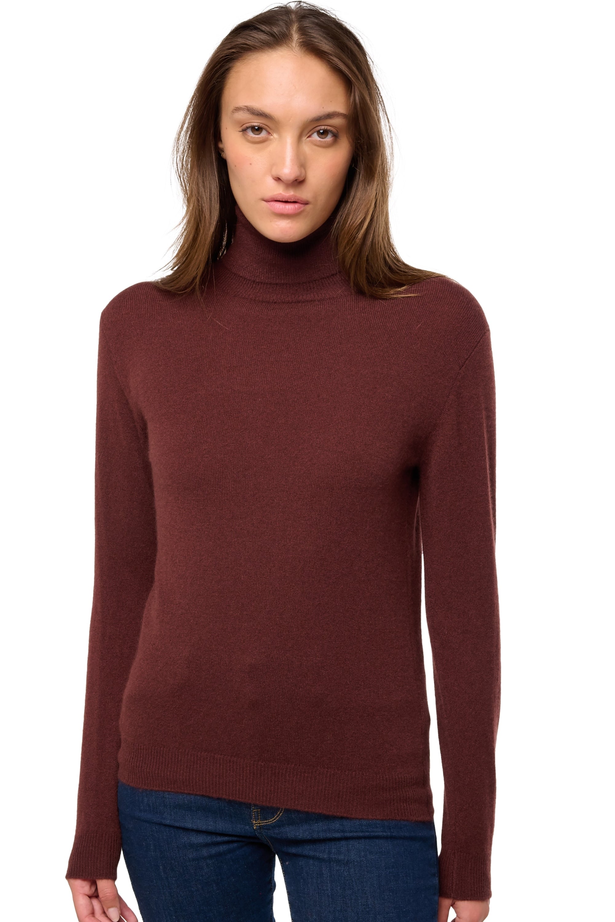 Tale en cachemire femme - cinnabar - Mahogany