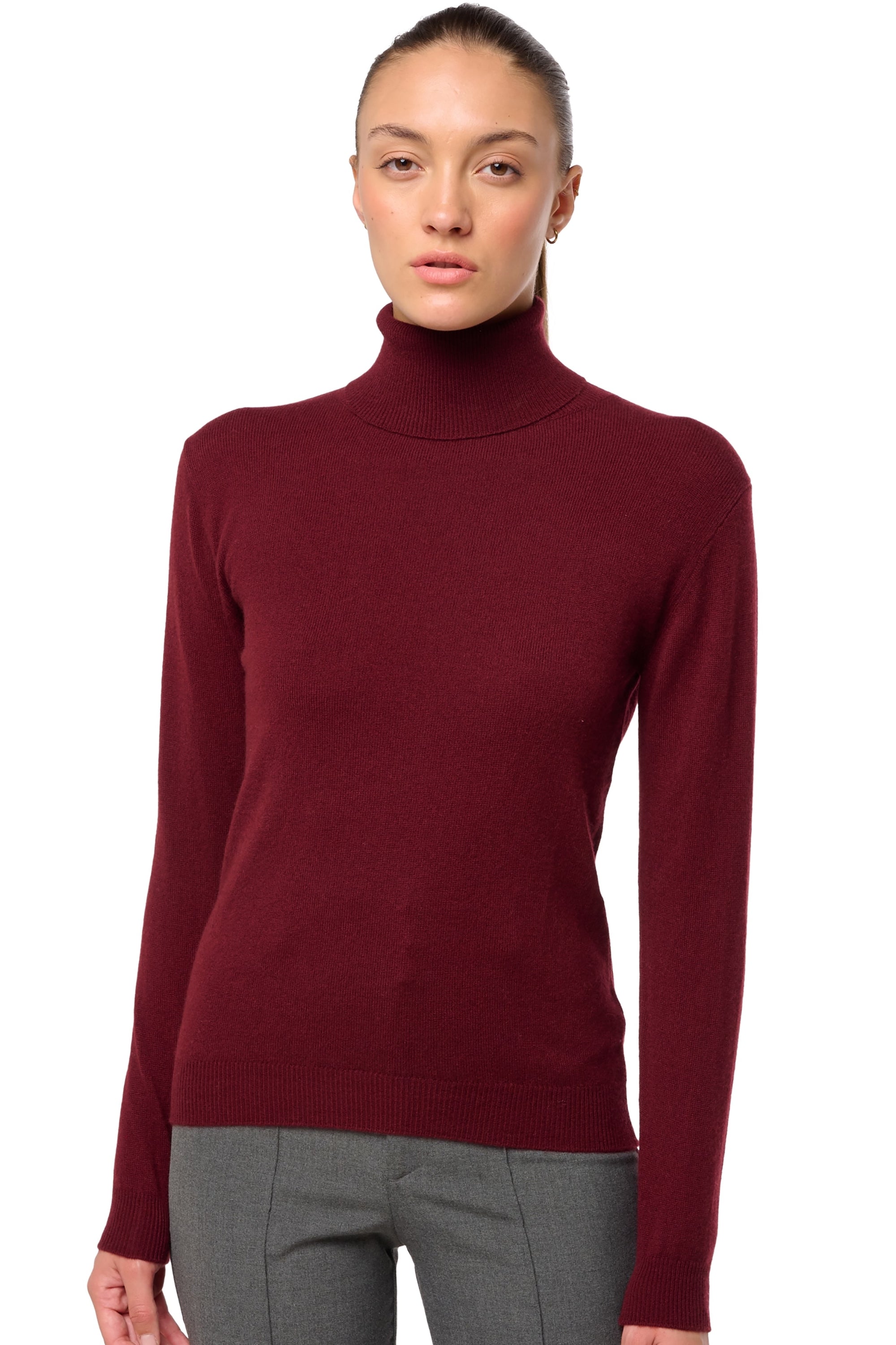 Tale en cachemire femme - deep violet - Mahogany