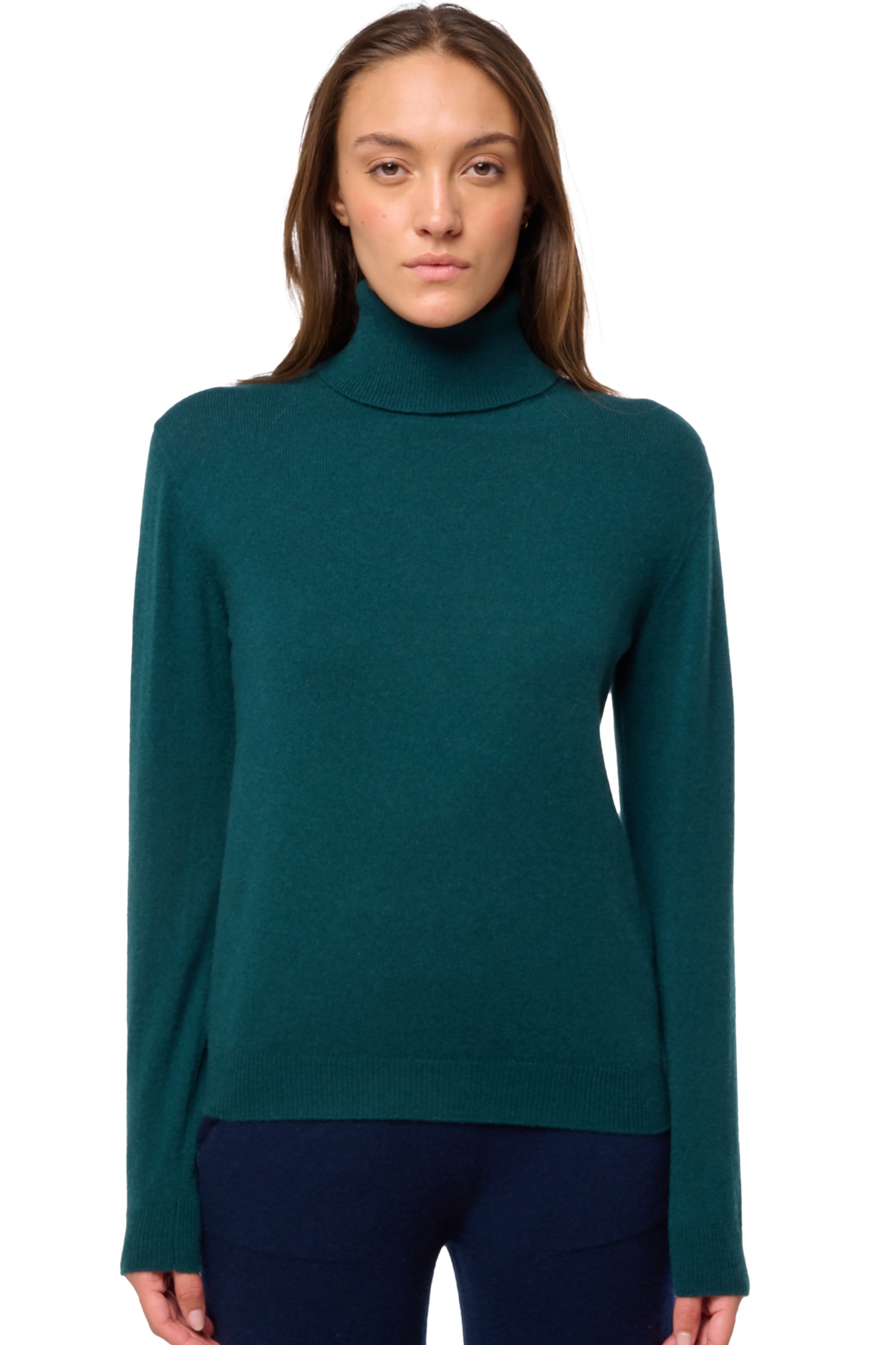 Tale en cachemire femme - vert emeraude - Mahogany