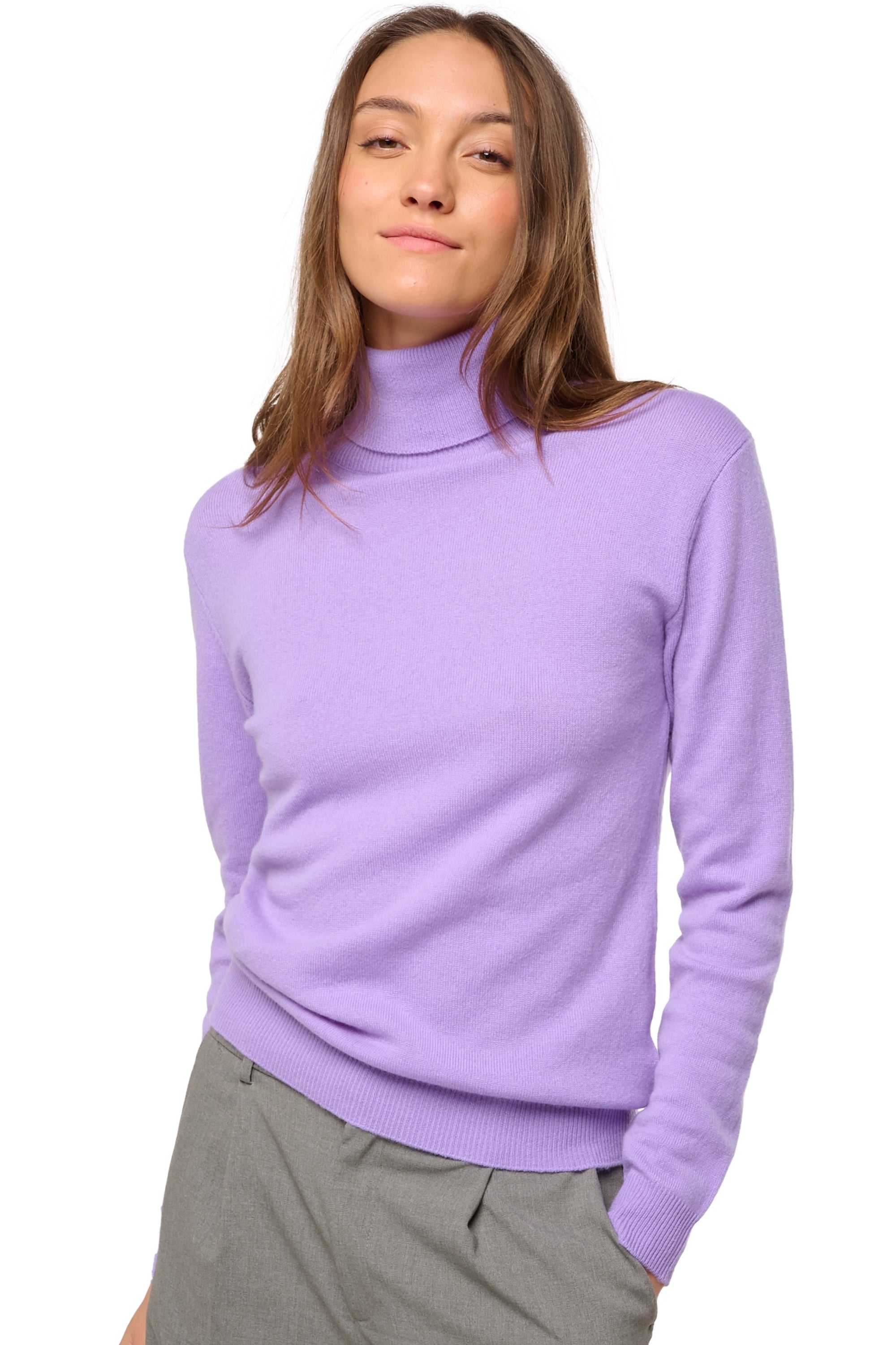 Tale en cachemire femme - violine purple - Mahogany
