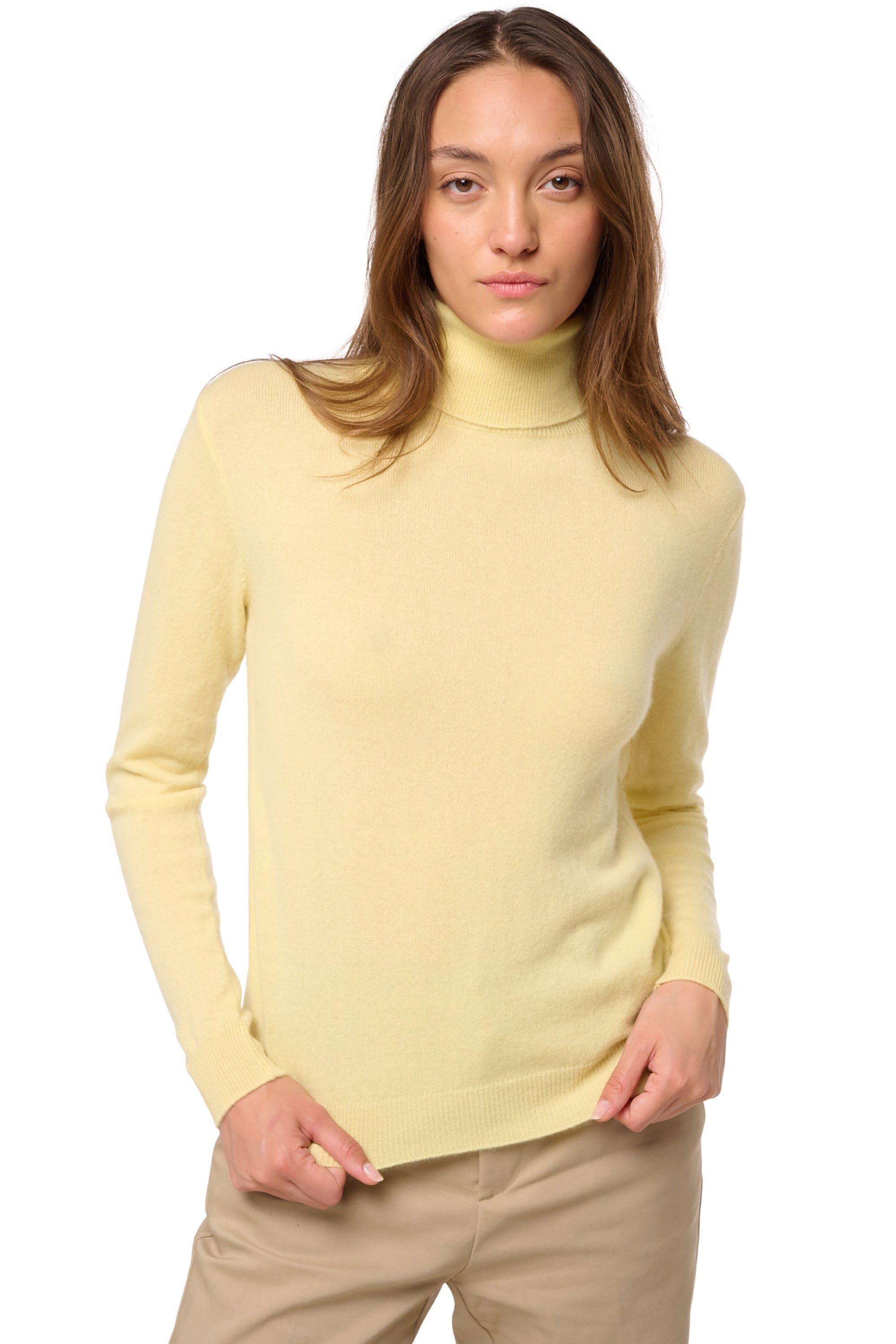 Tale en cachemire femme - lemonade - Mahogany