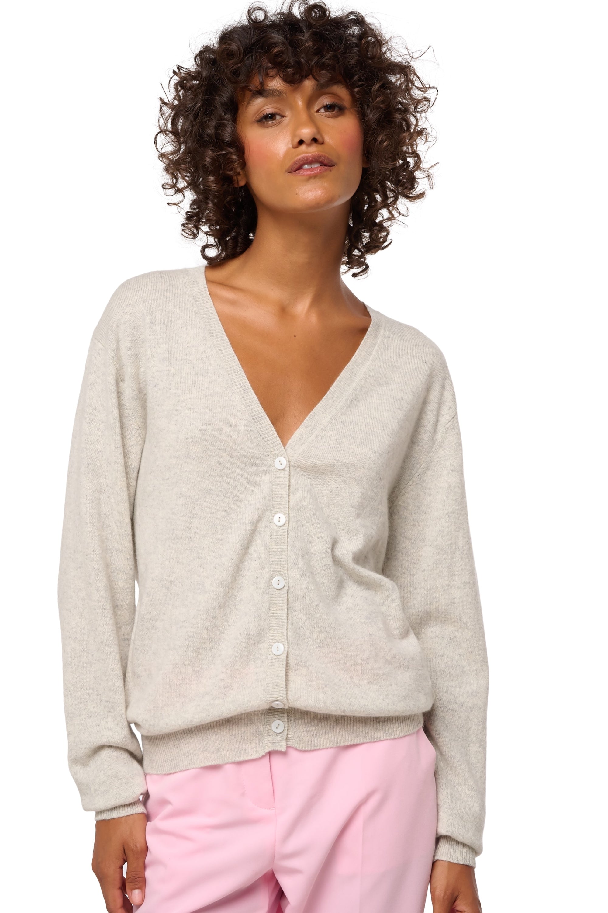 Taline en cachemire femme - blizard - Mahogany