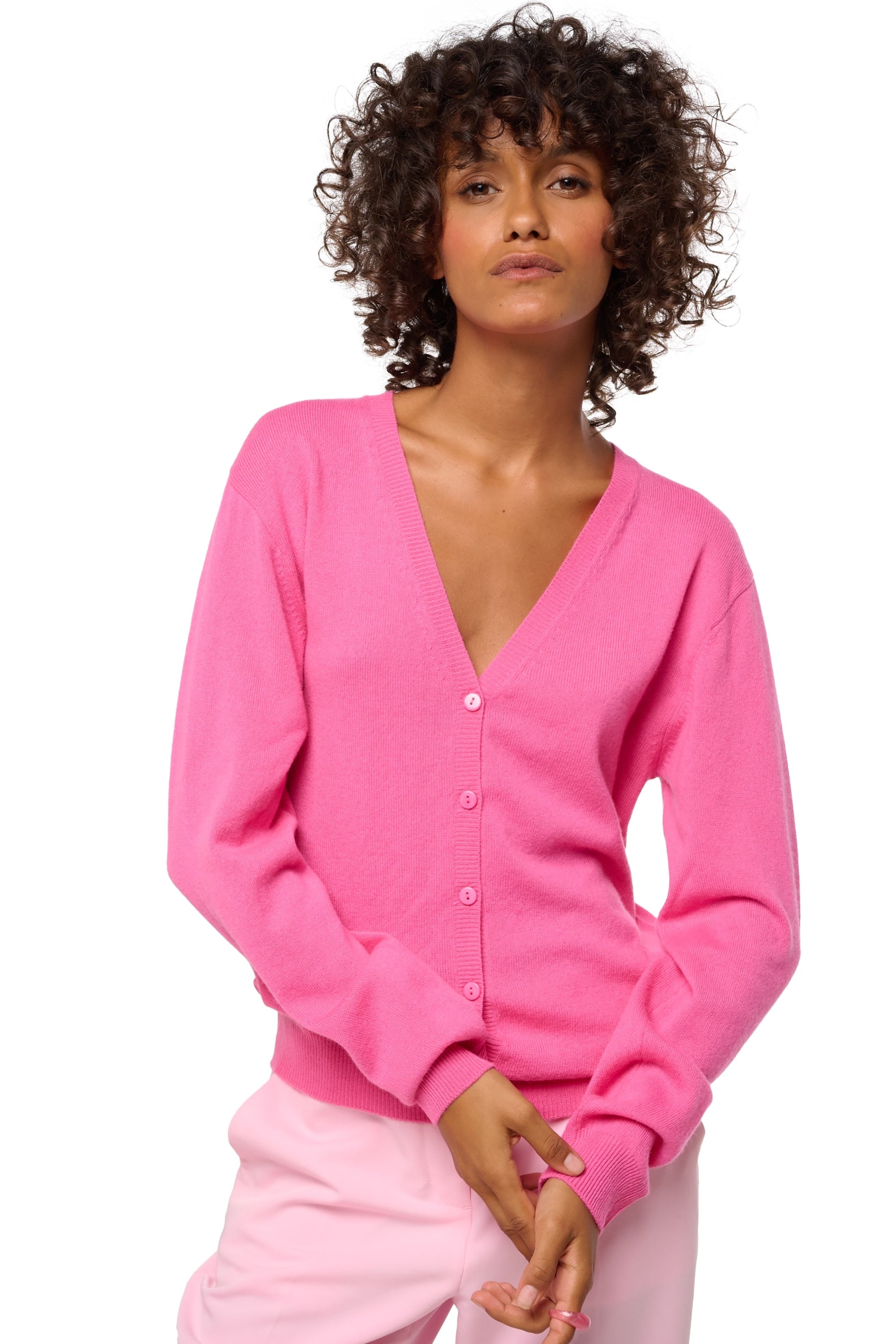 Taline en cachemire femme - flashy rose - Mahogany