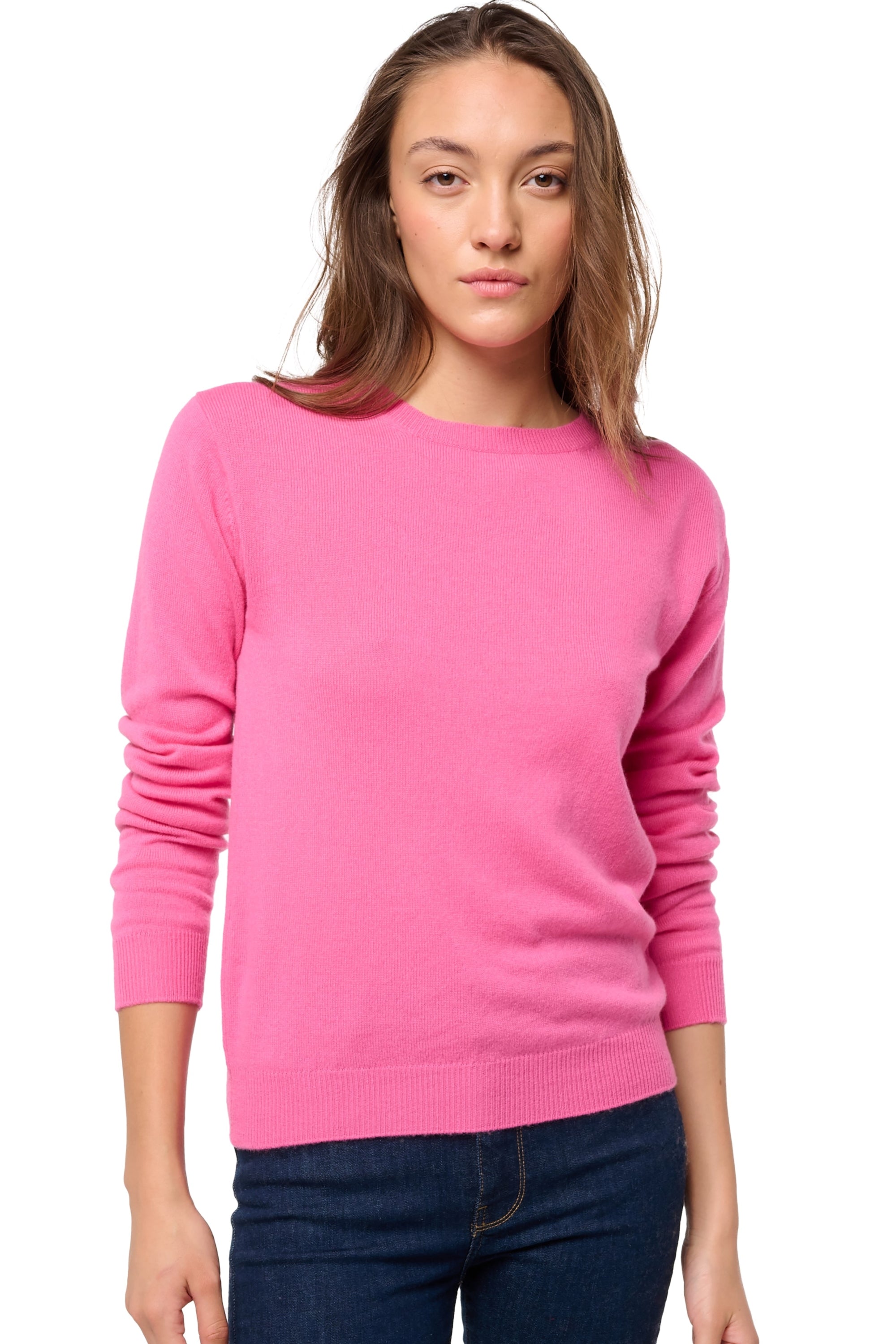Thalia en cachemire femme - flashy rose - Mahogany
