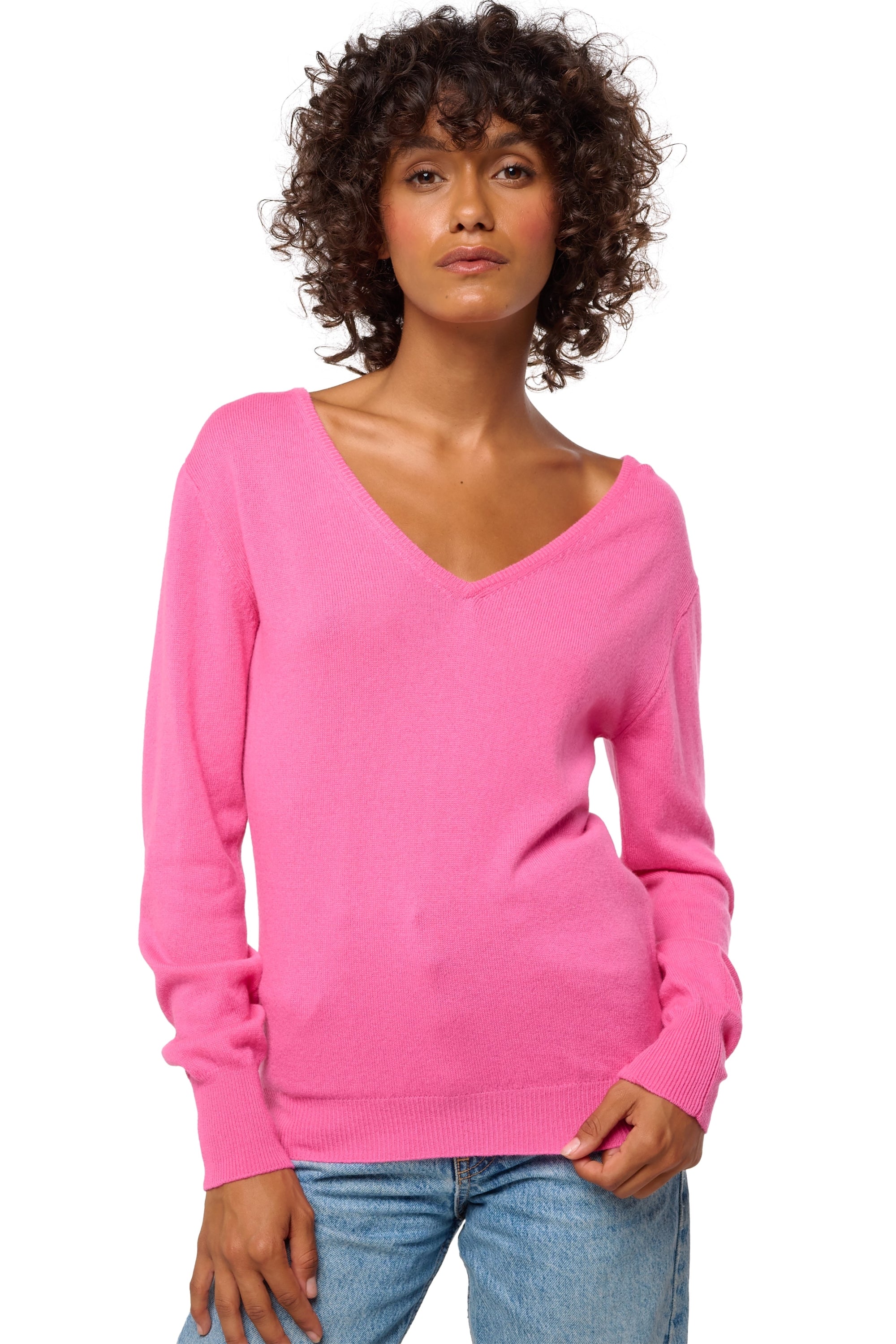 Trieste en cachemire femme - flashy rose - Mahogany
