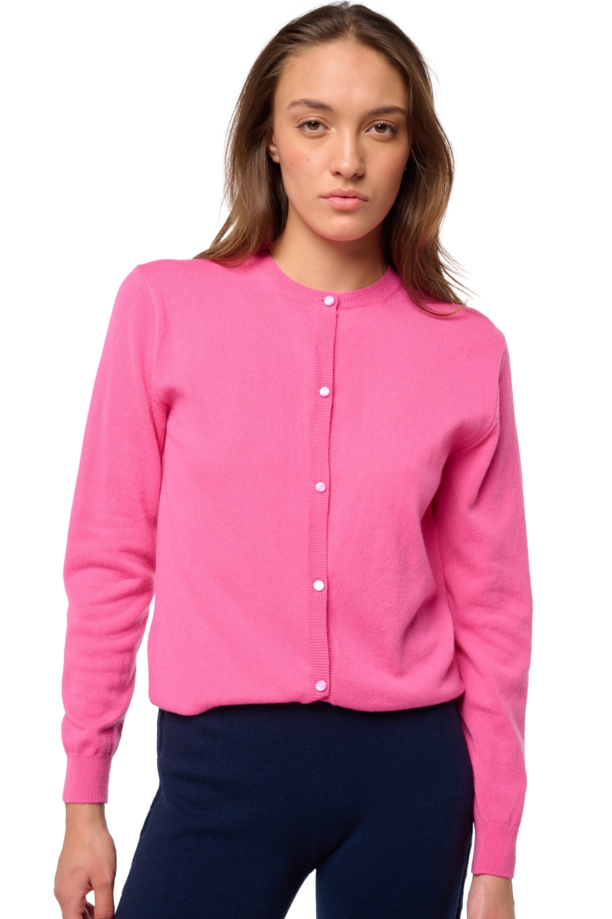 Tyra en cachemire femme - flashy rose - Mahogany