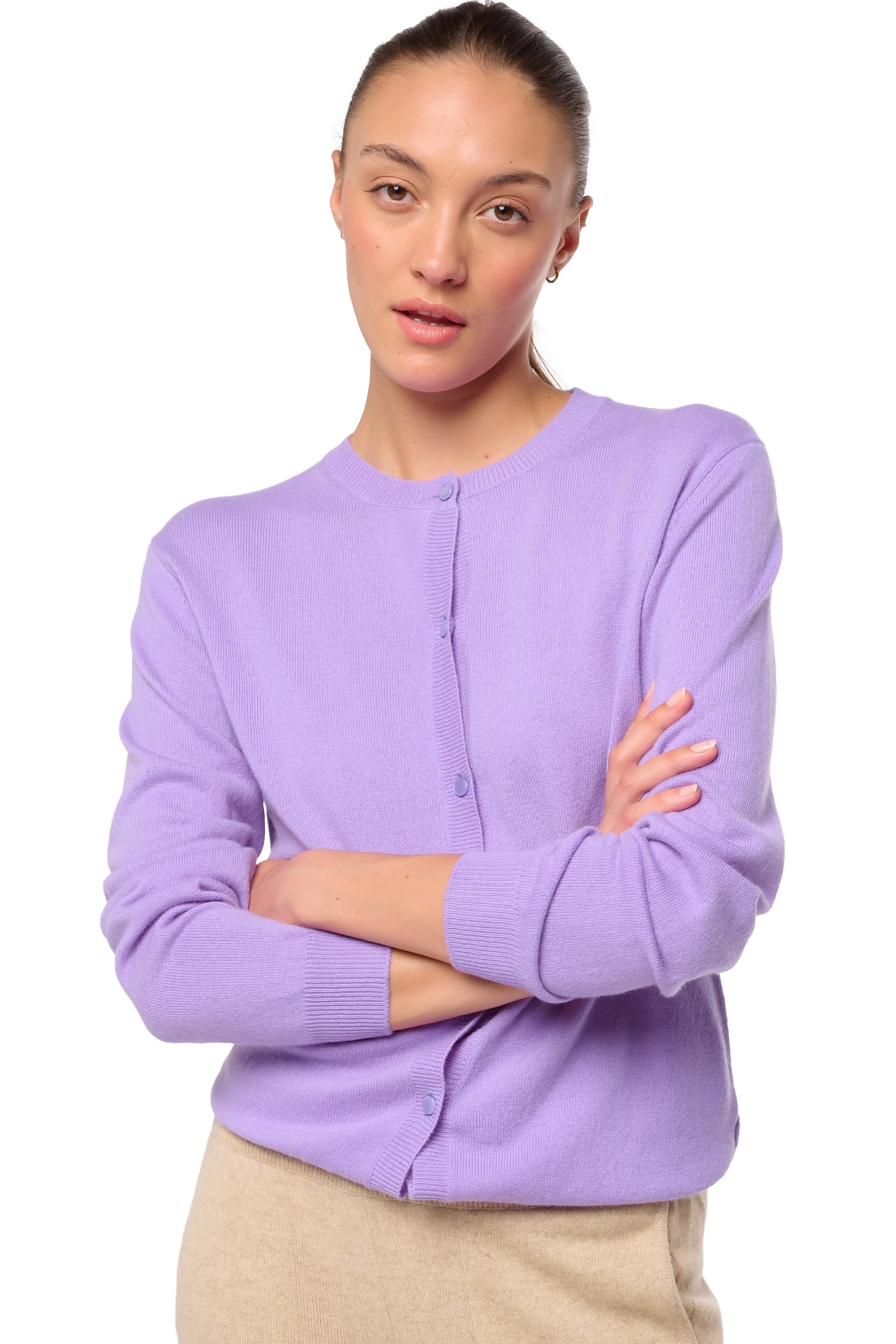 Tyra en cachemire femme - violine purple - Mahogany