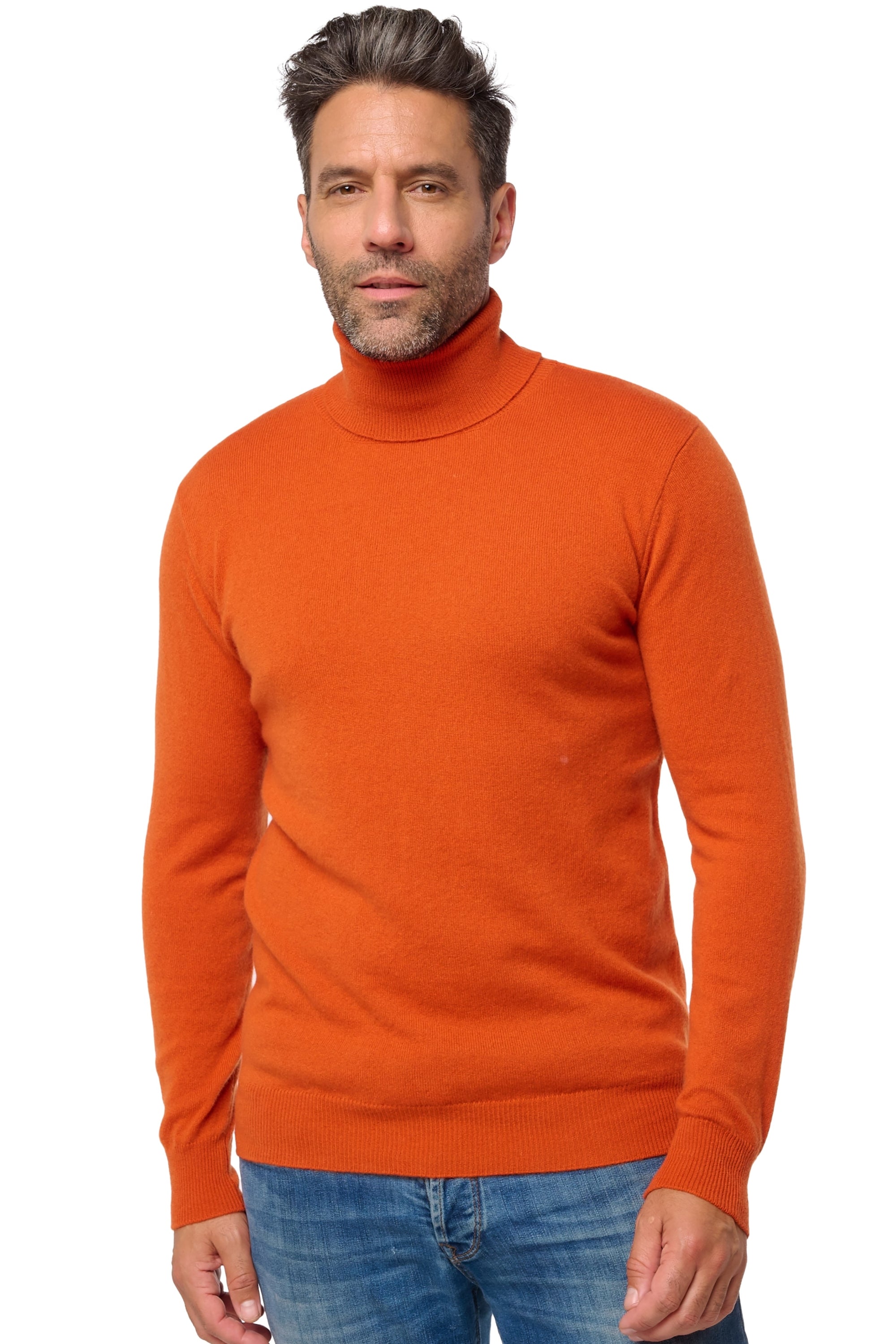 Tarry en cachemire homme - marmelade - Mahogany