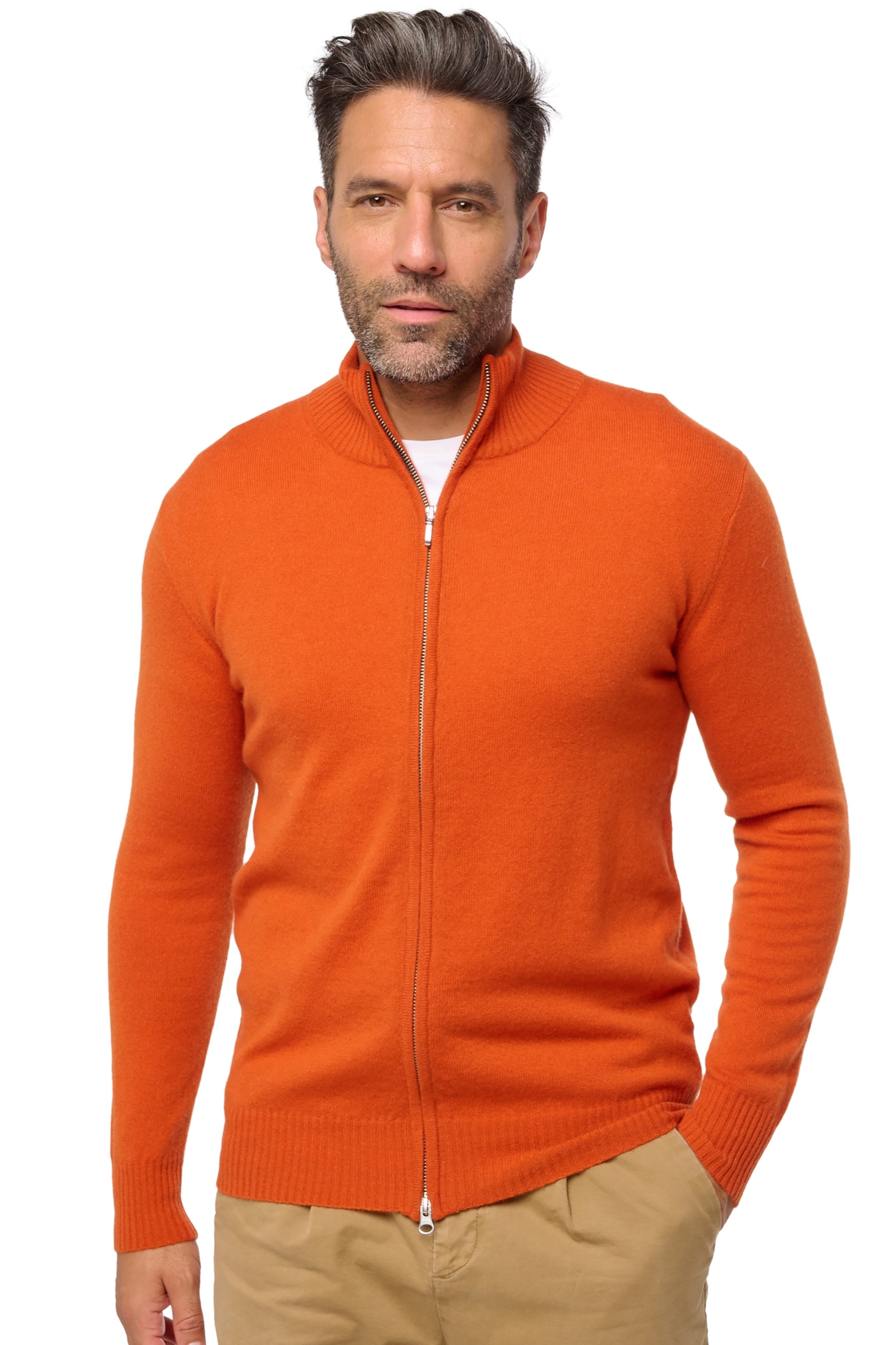 Thobias en cachemire homme - marmelade - Mahogany