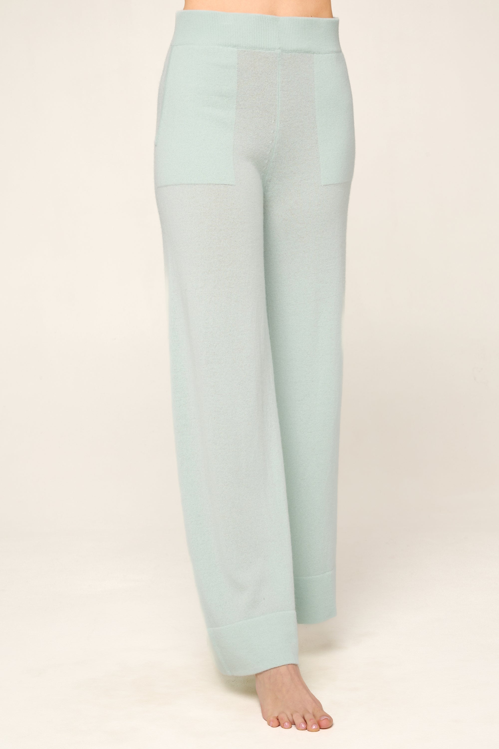 Pantalon en cachemire, 100 % Cachemire, femme, coupe evasée, normale / 2 et 4 fils, tricot normal, Mahogany