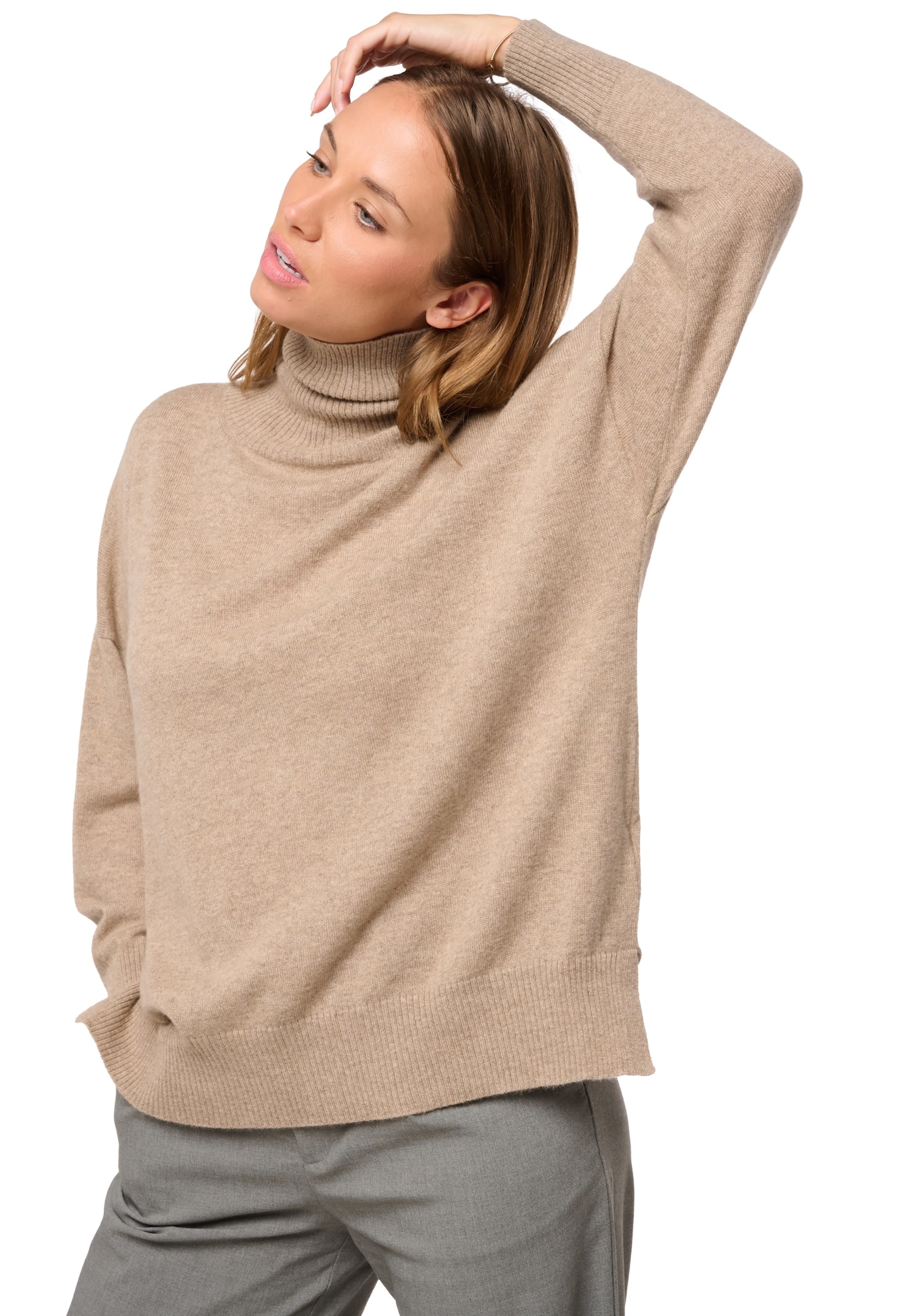 Dakota en cachemire femme - Vue 1 - natural brown - Mahogany