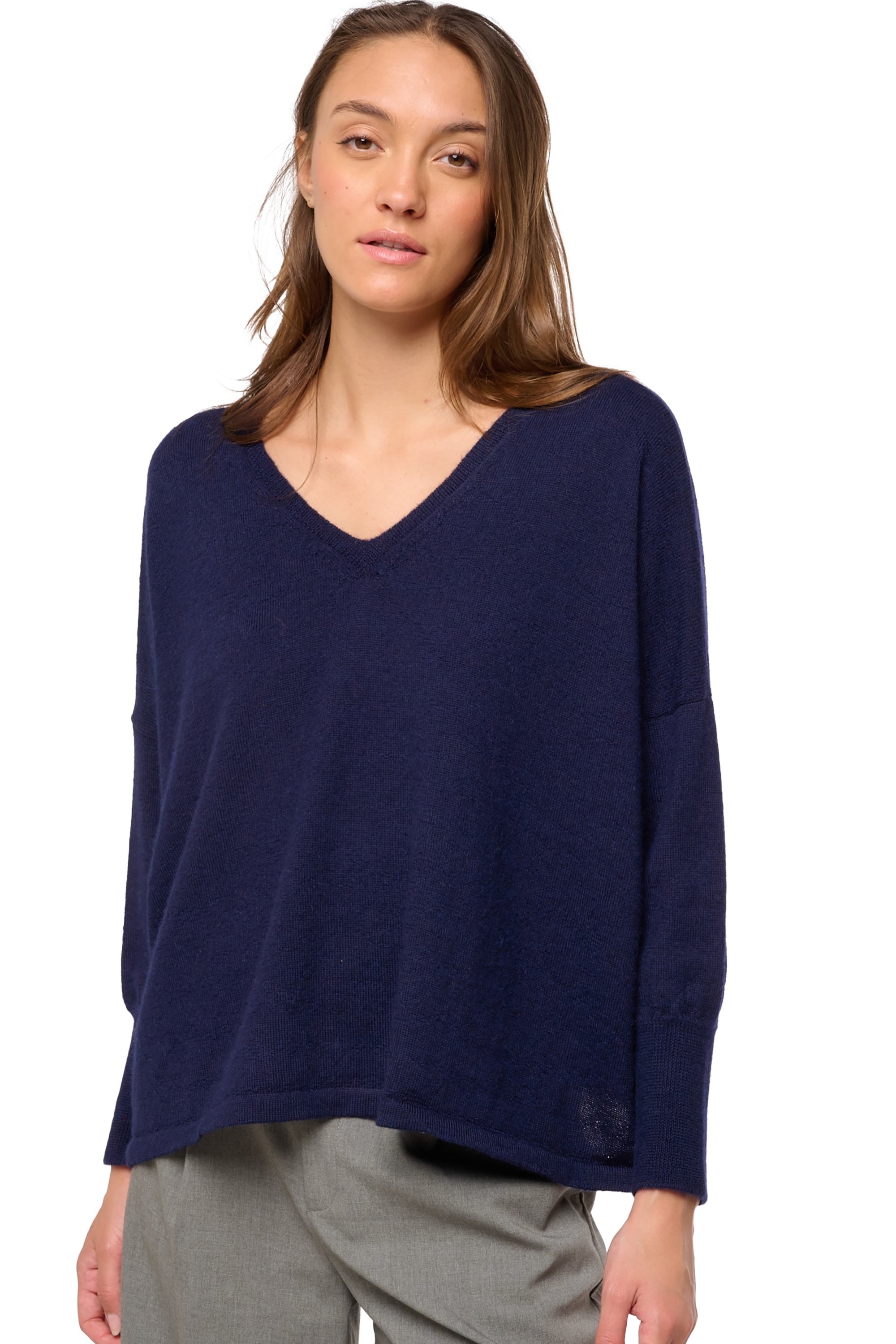 Damara en baby alpaga femme - bleu marine - Mahogany