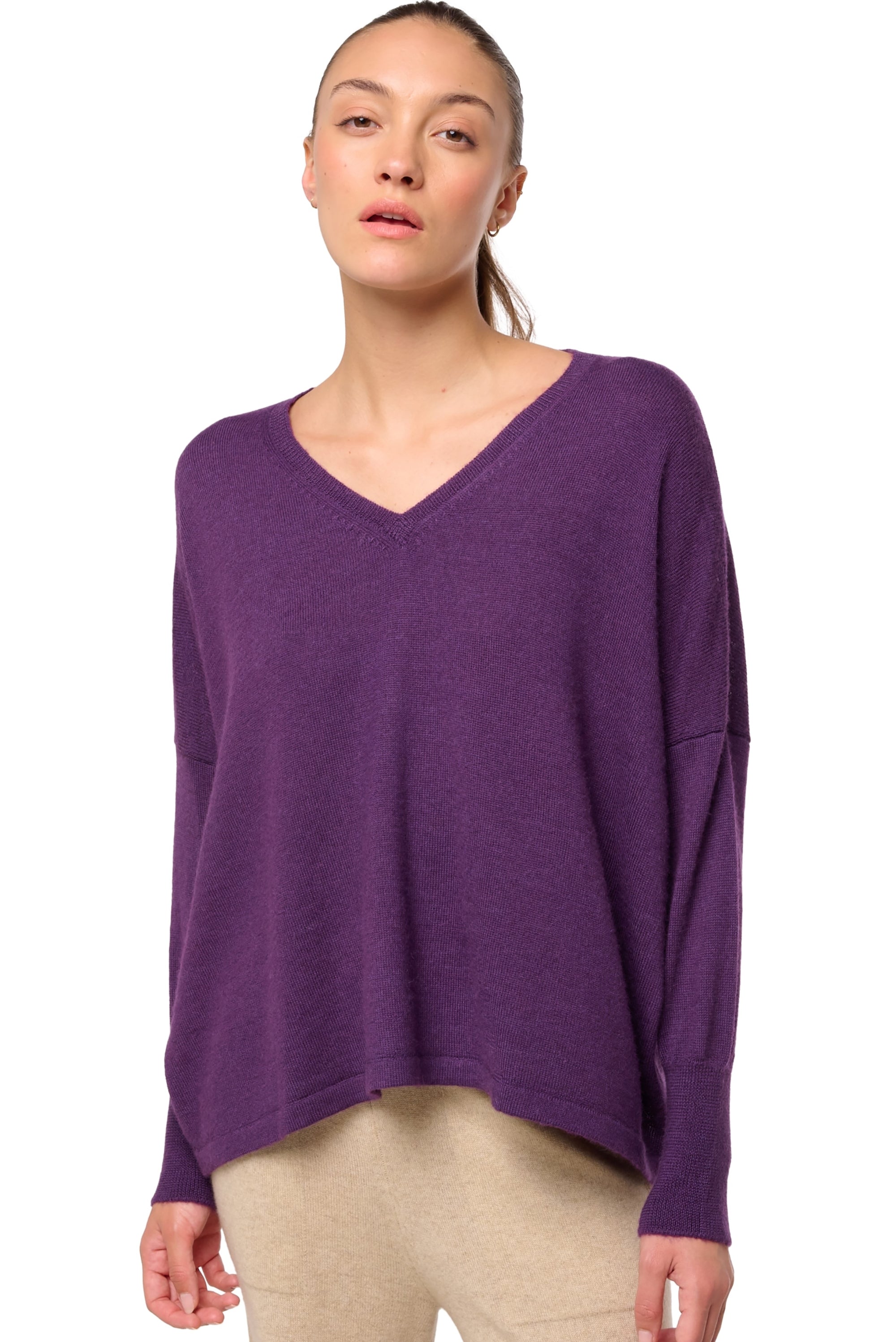 Damara en baby alpaga femme - violet - Mahogany