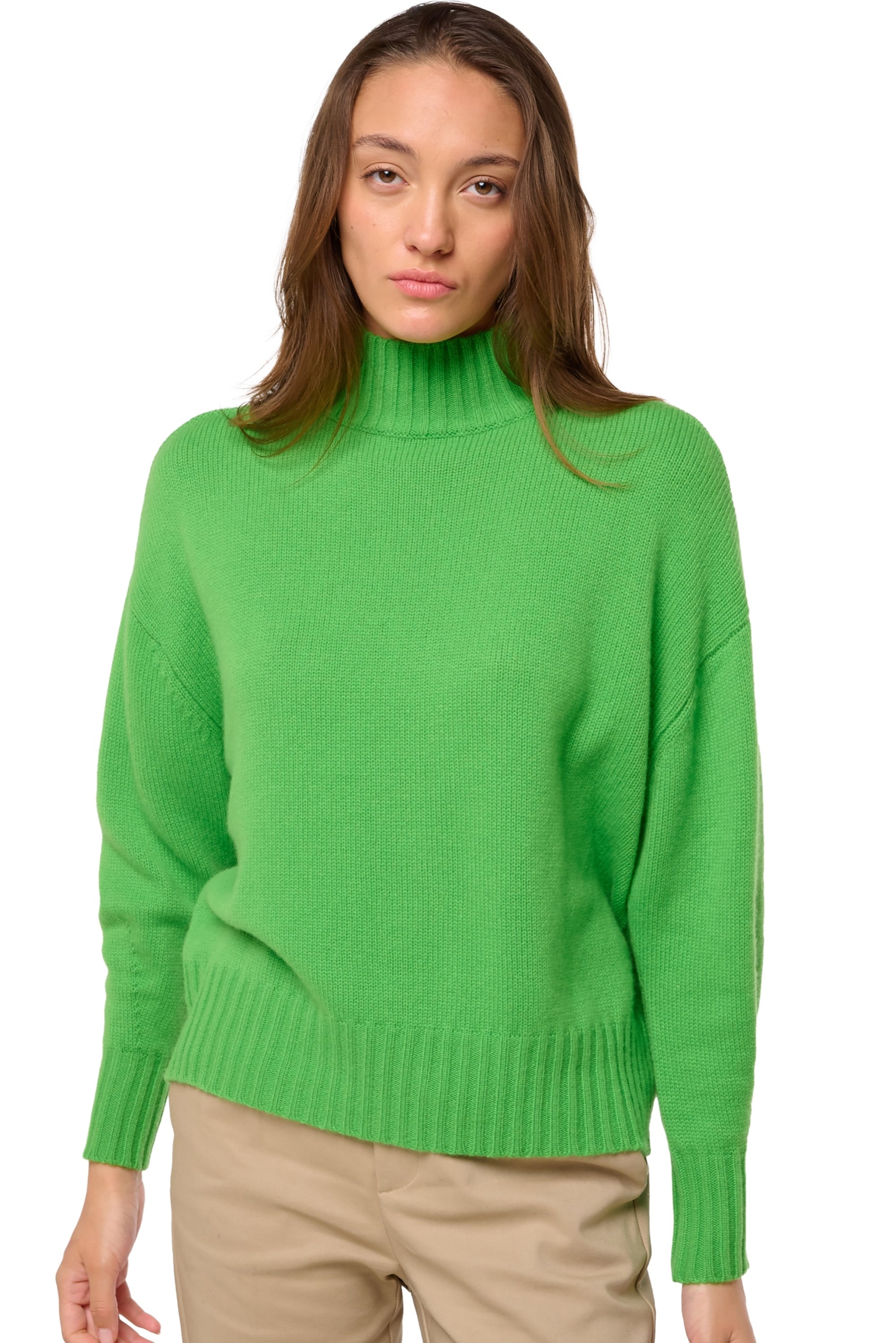 Daniella en cachemire femme - flash green - Mahogany