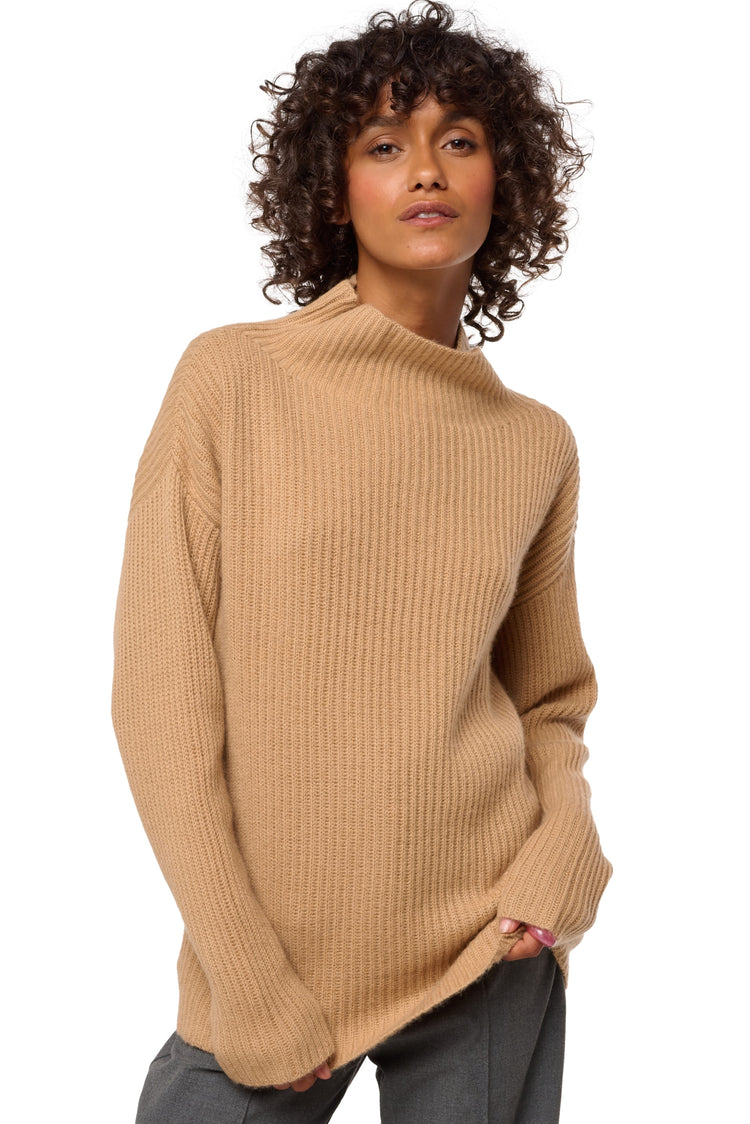 Denver en cachemire femme - camel - Mahogany