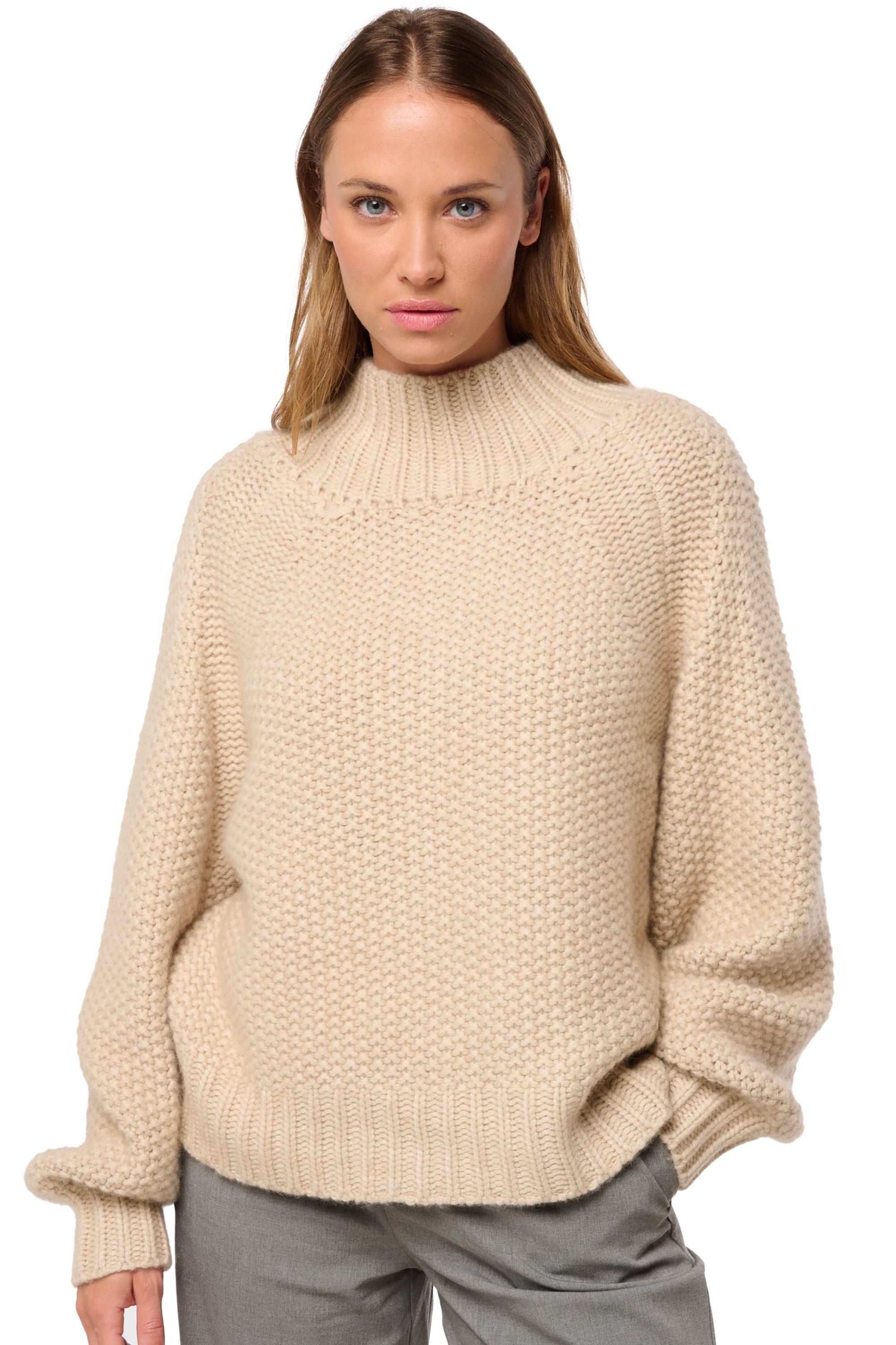 Deutz en cachemire femme - natural winter dawn - Mahogany