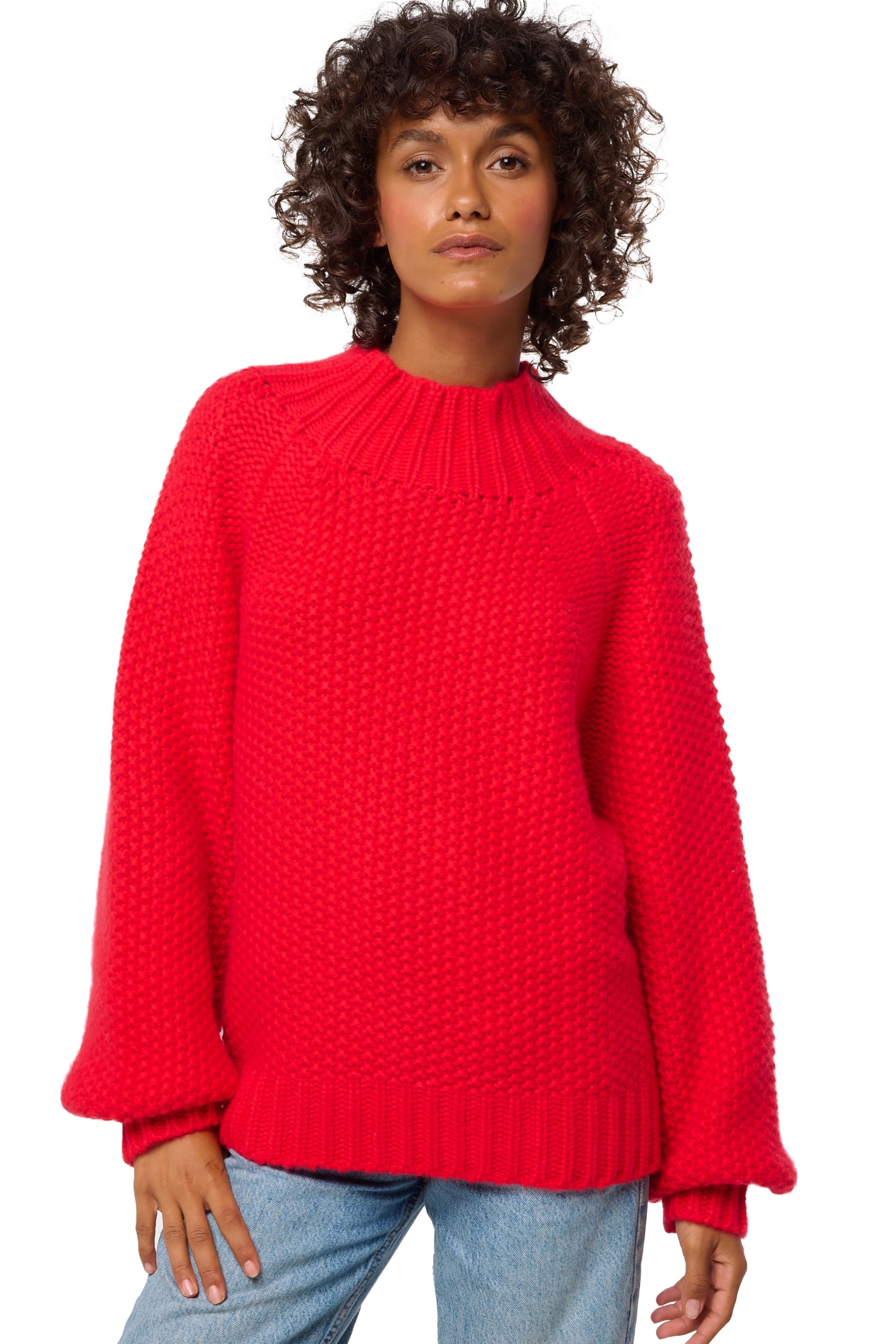 Deutz en cachemire femme - rouge - Mahogany