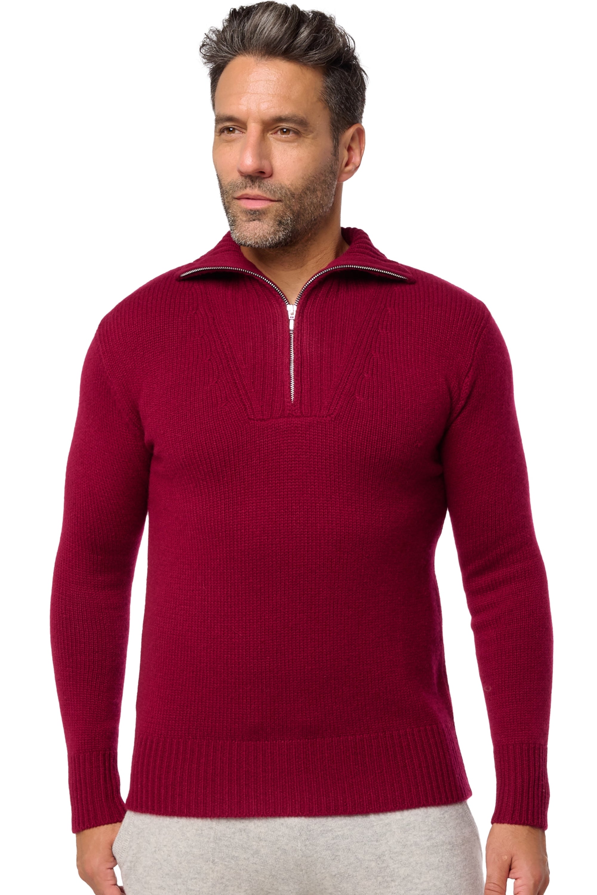 Darius en cachemire homme - bordeaux - Mahogany