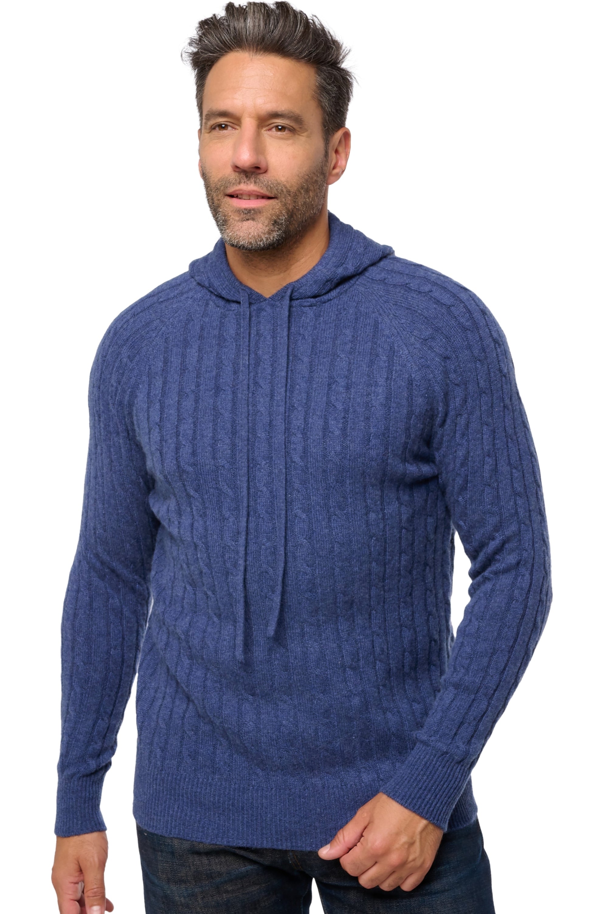 Detroit en cachemire homme - indigo - Mahogany