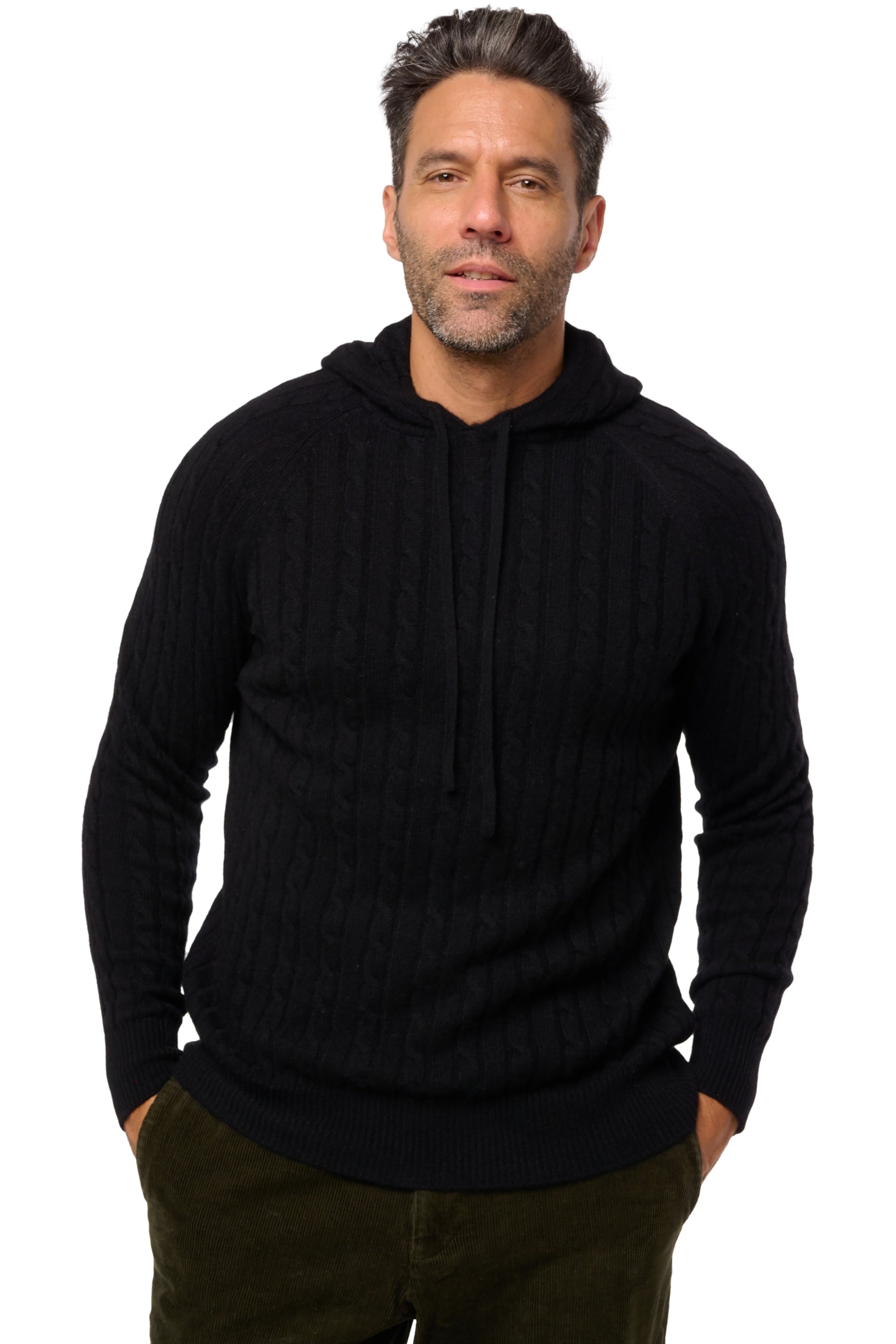 Detroit en cachemire homme - noir - Mahogany