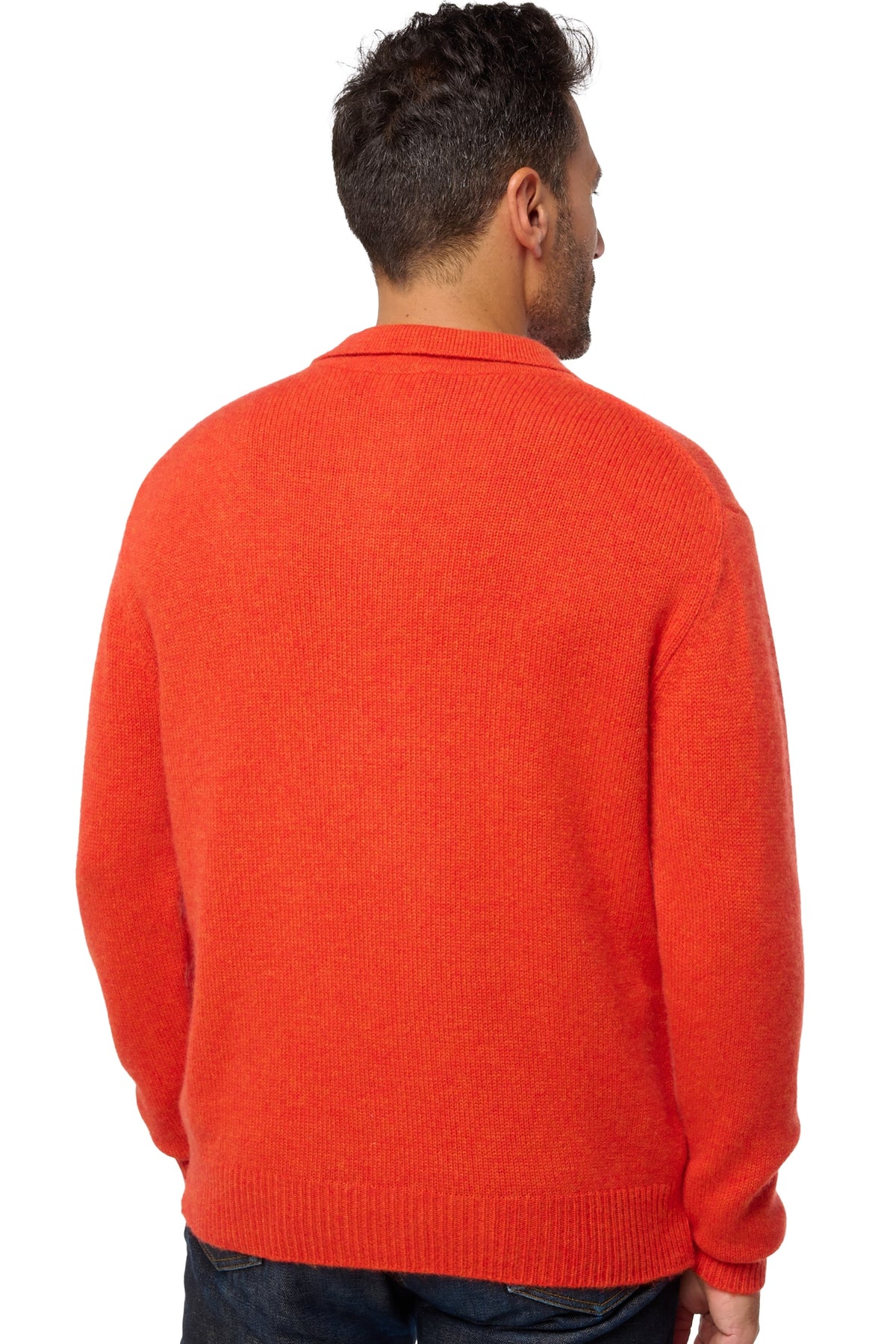 Drome en cachemire homme - Vue 2 - paprika - Mahogany