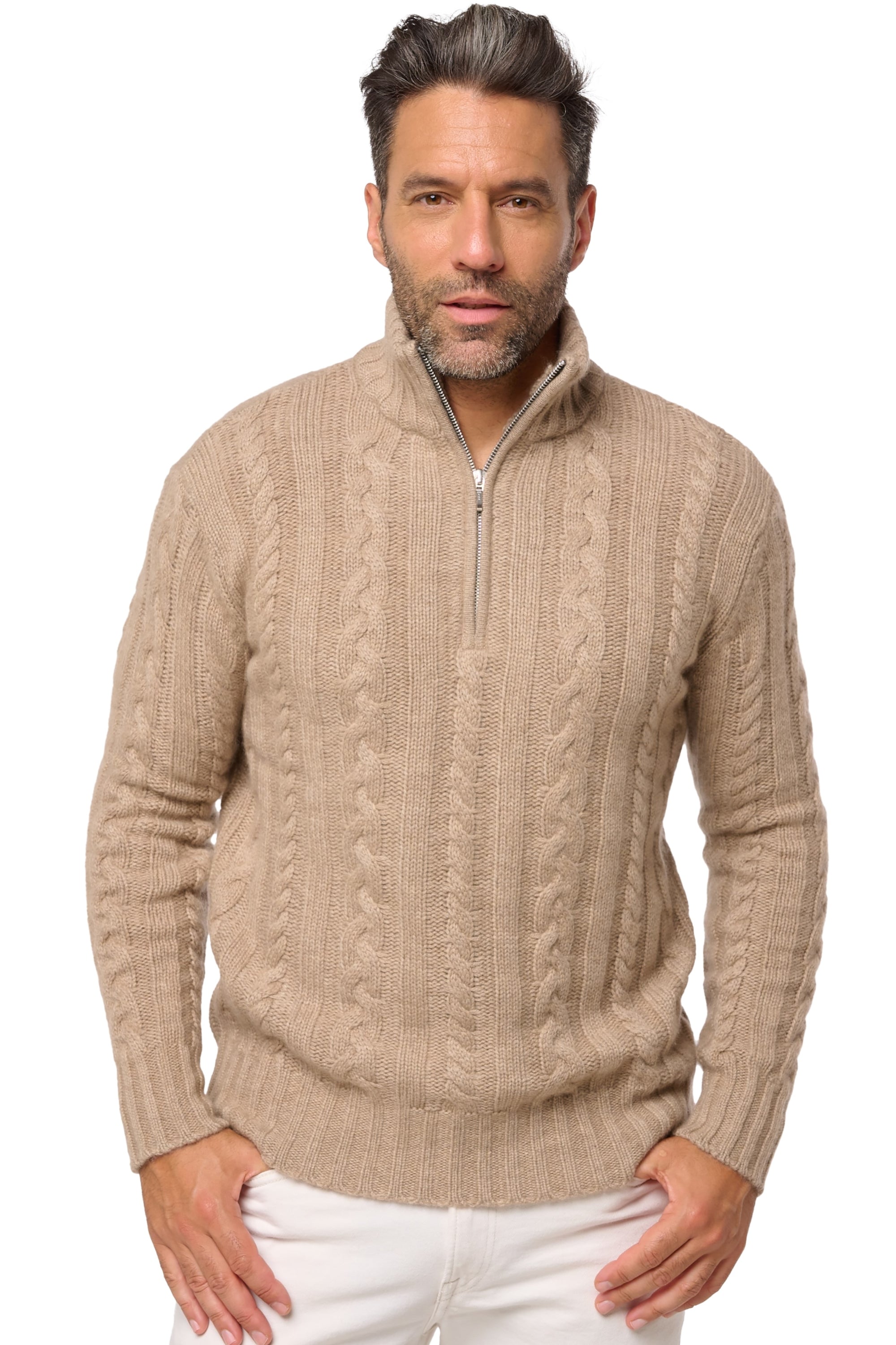 Düsseldorf en cachemire homme - natural brown - Mahogany