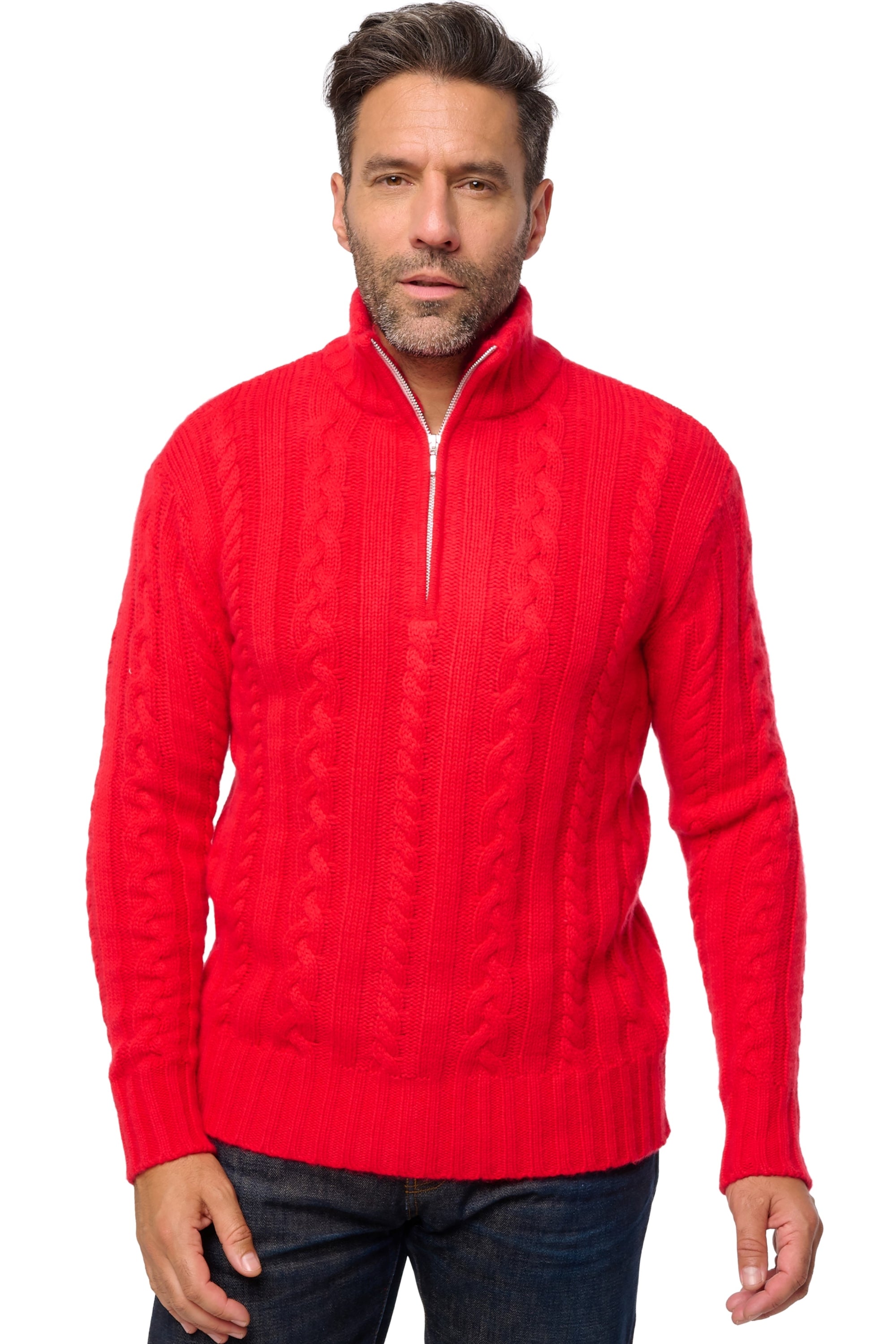 Düsseldorf en cachemire homme - rouge - Mahogany