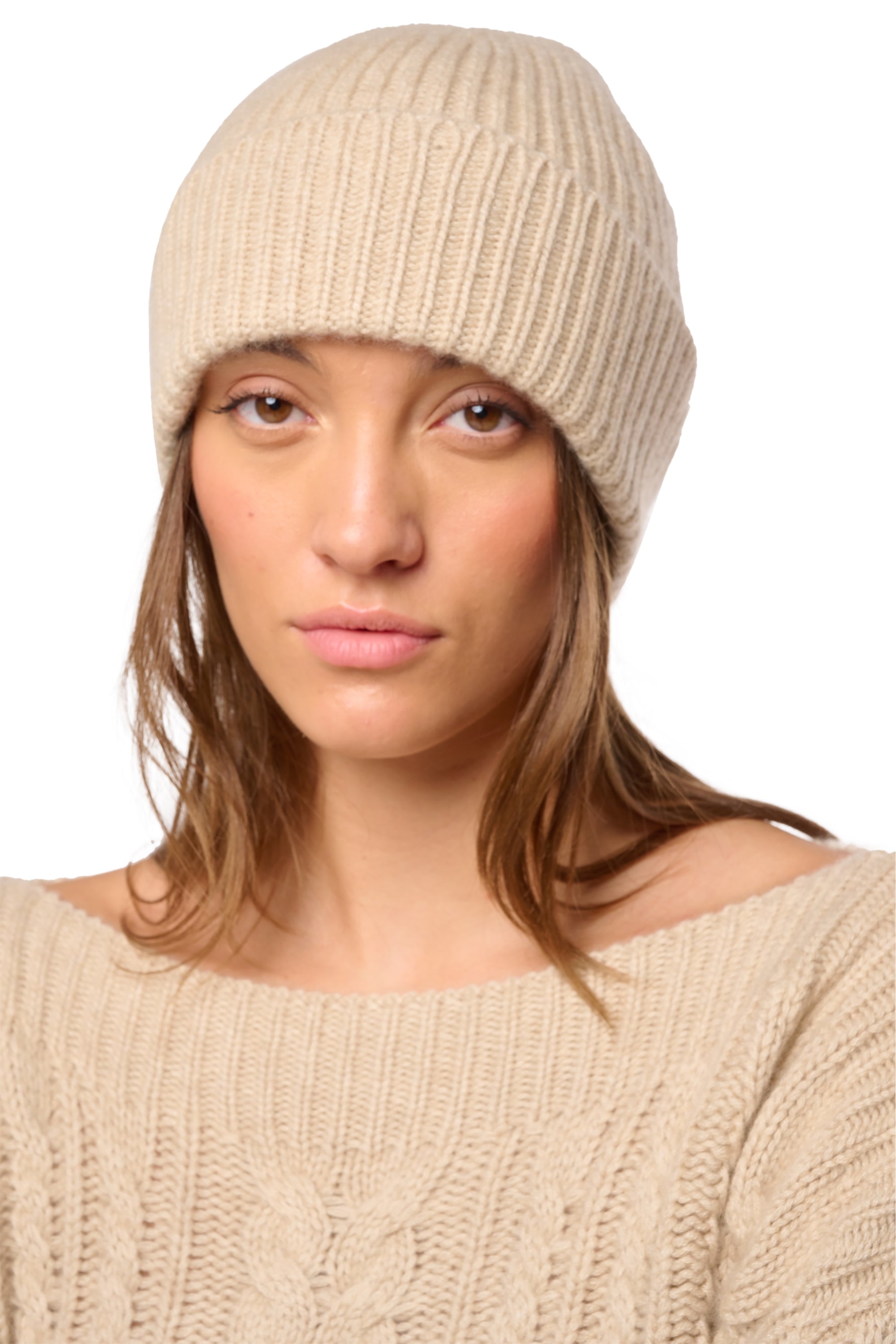 Dido en cachemire mixte - natural winter dawn - Mahogany