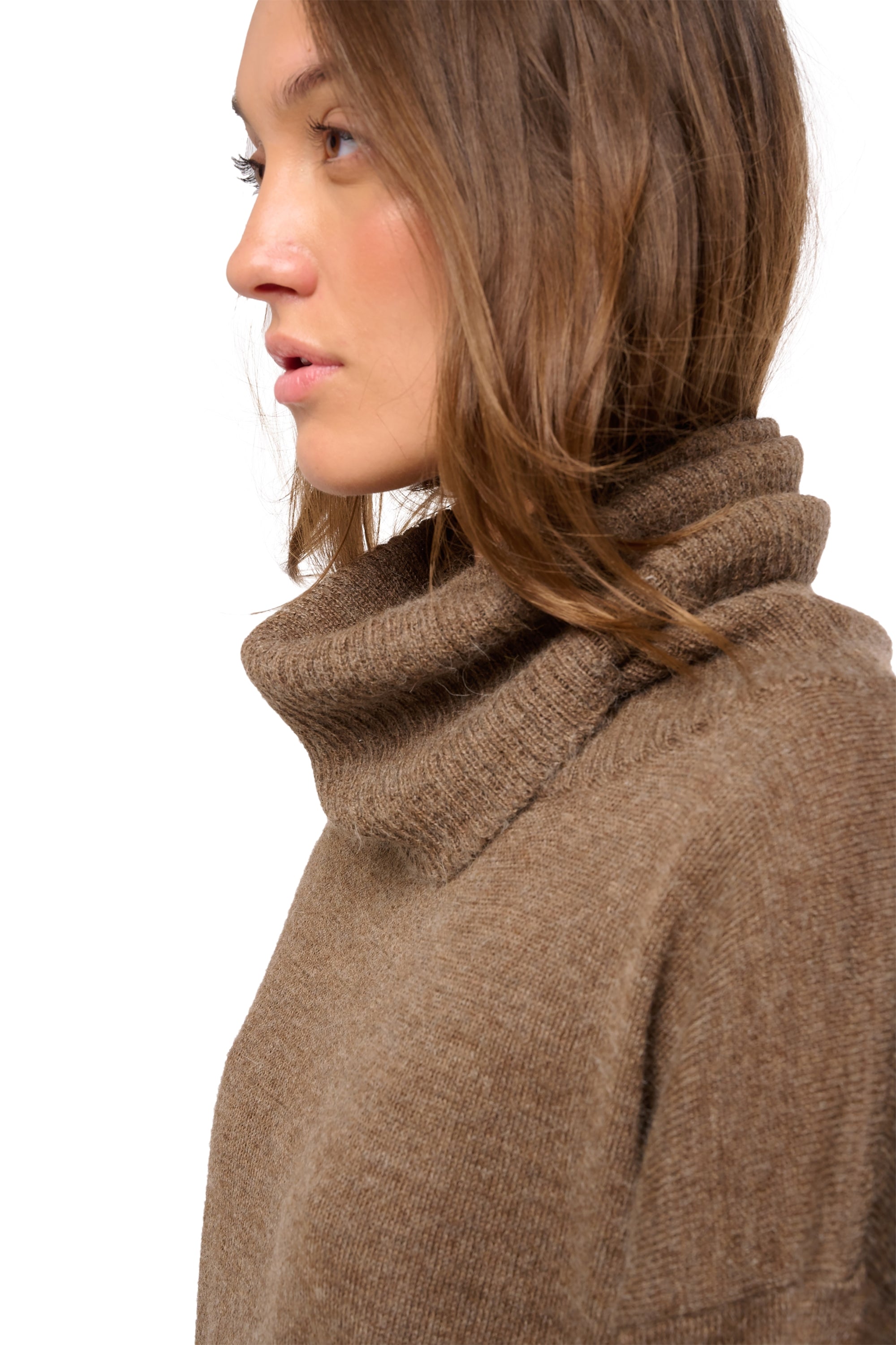 Tanis en baby alpaga femme - Vue 2 - naturel - Mahogany
