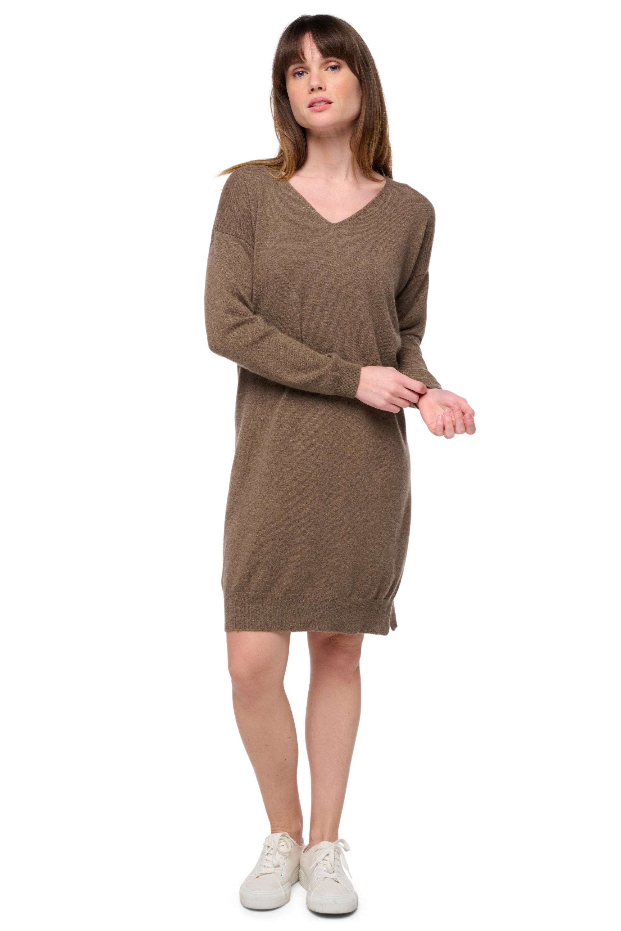 Syracuse en cachemire femme - natural dark brown - Mahogany