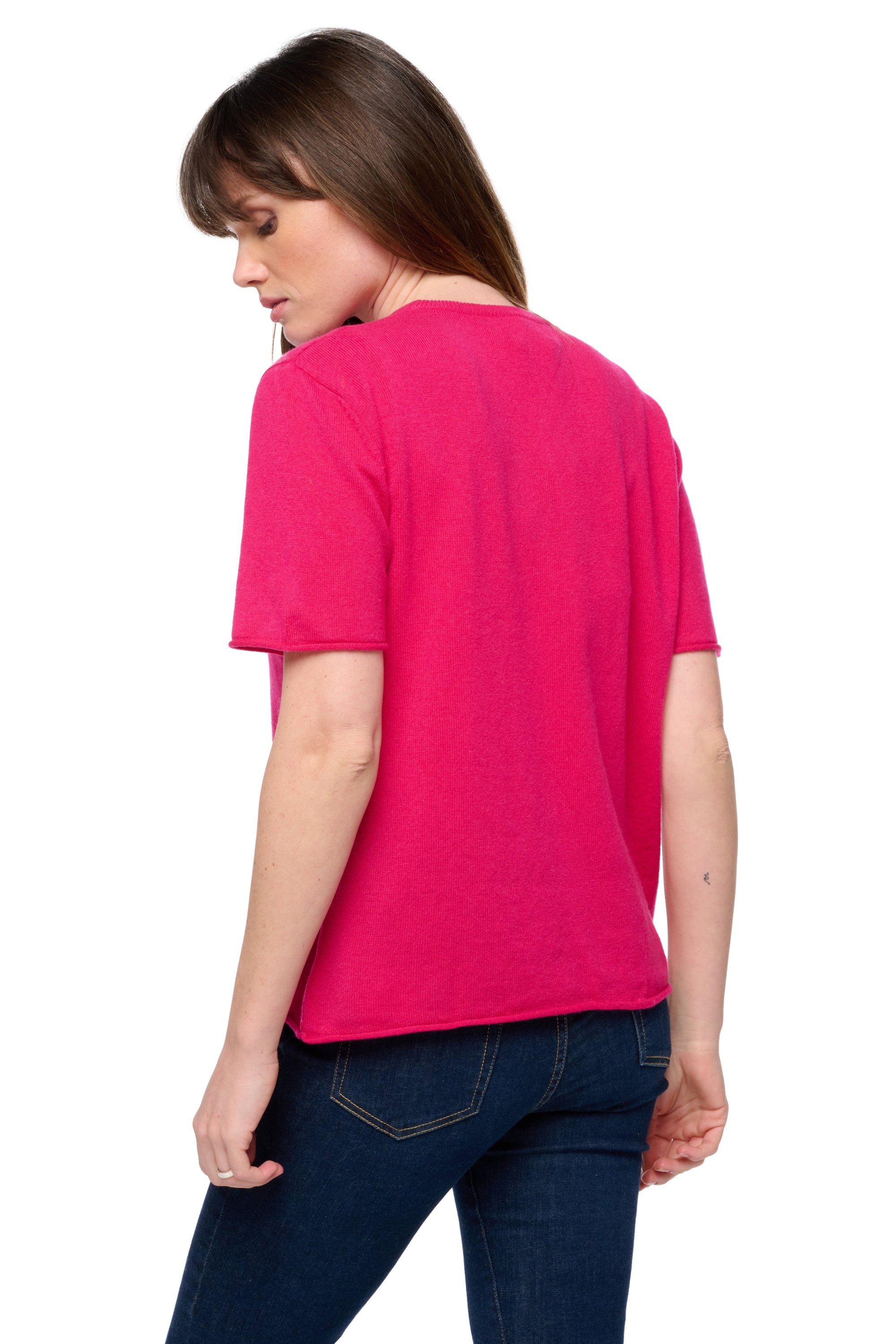 Seattle en cachemire femme - Vue 2 - lipstick - Mahogany