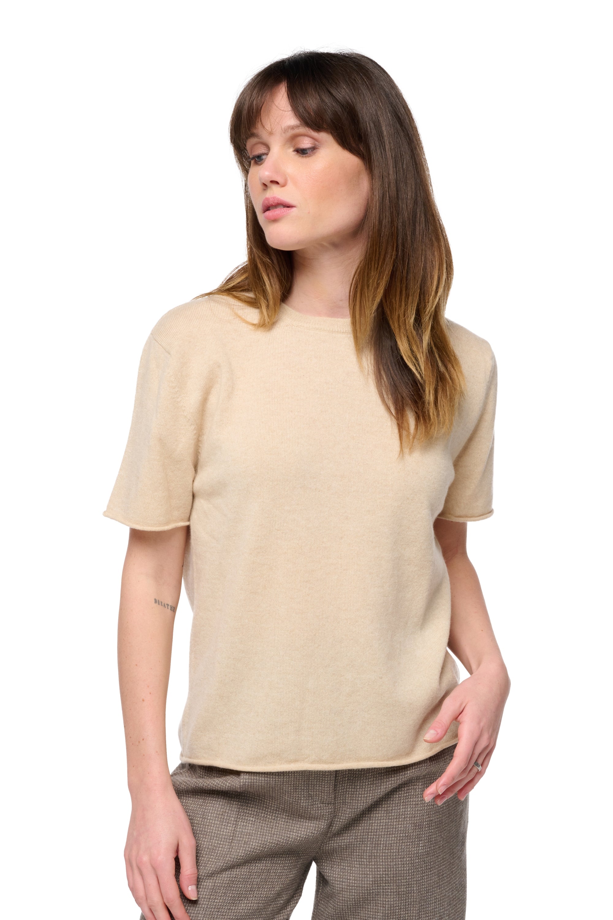 Seattle en cachemire femme - natural beige - Mahogany