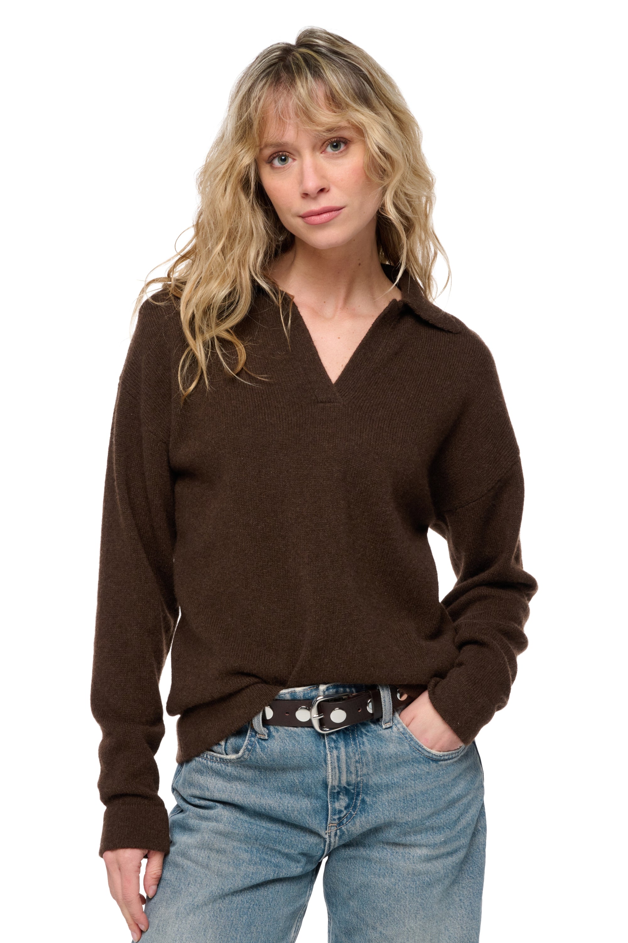 Serbia en yak femme - marron naturel - Mahogany