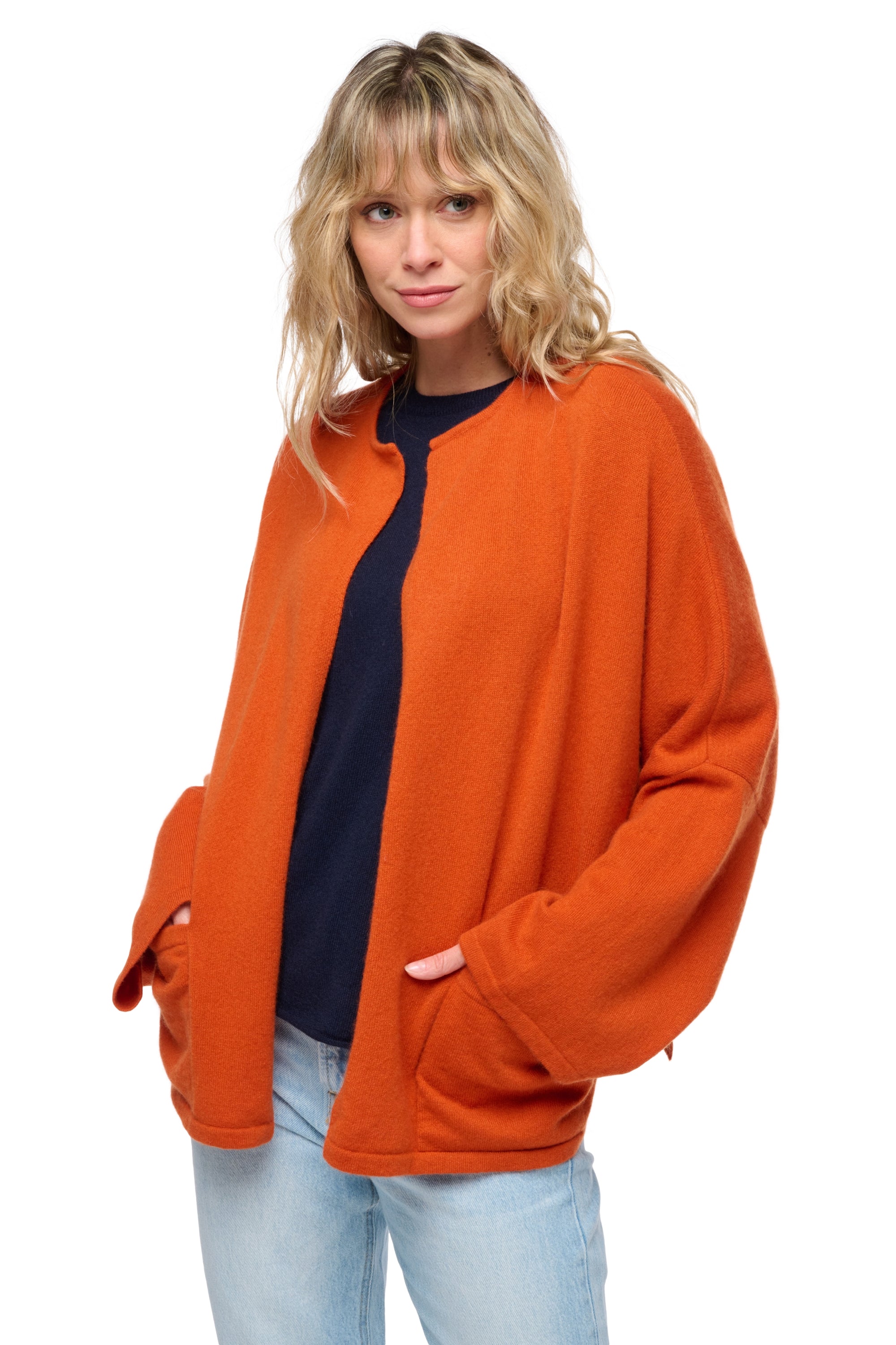 Seoul en cachemire femme - marmelade - Mahogany