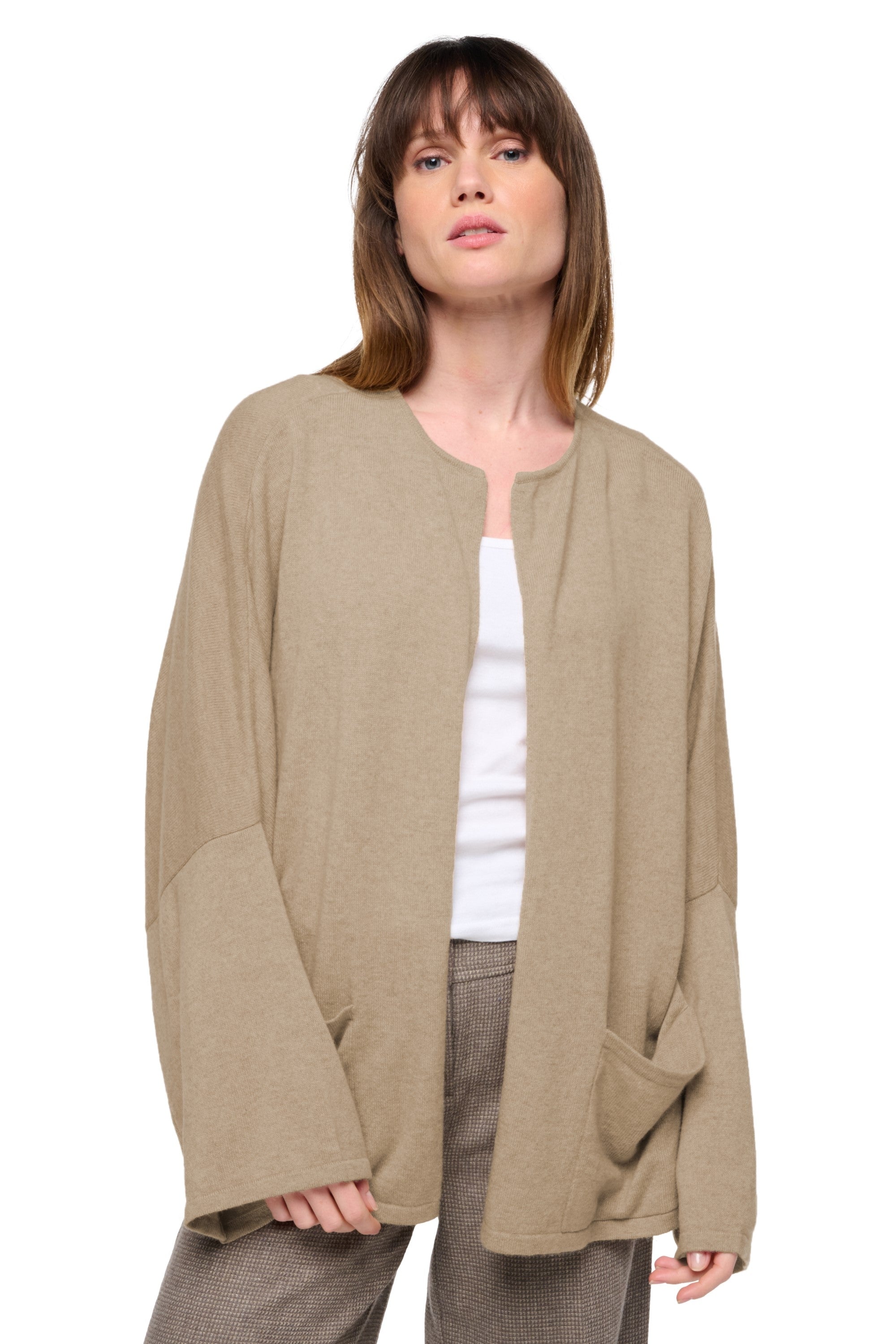 Seoul en cachemire femme - natural stone - Mahogany