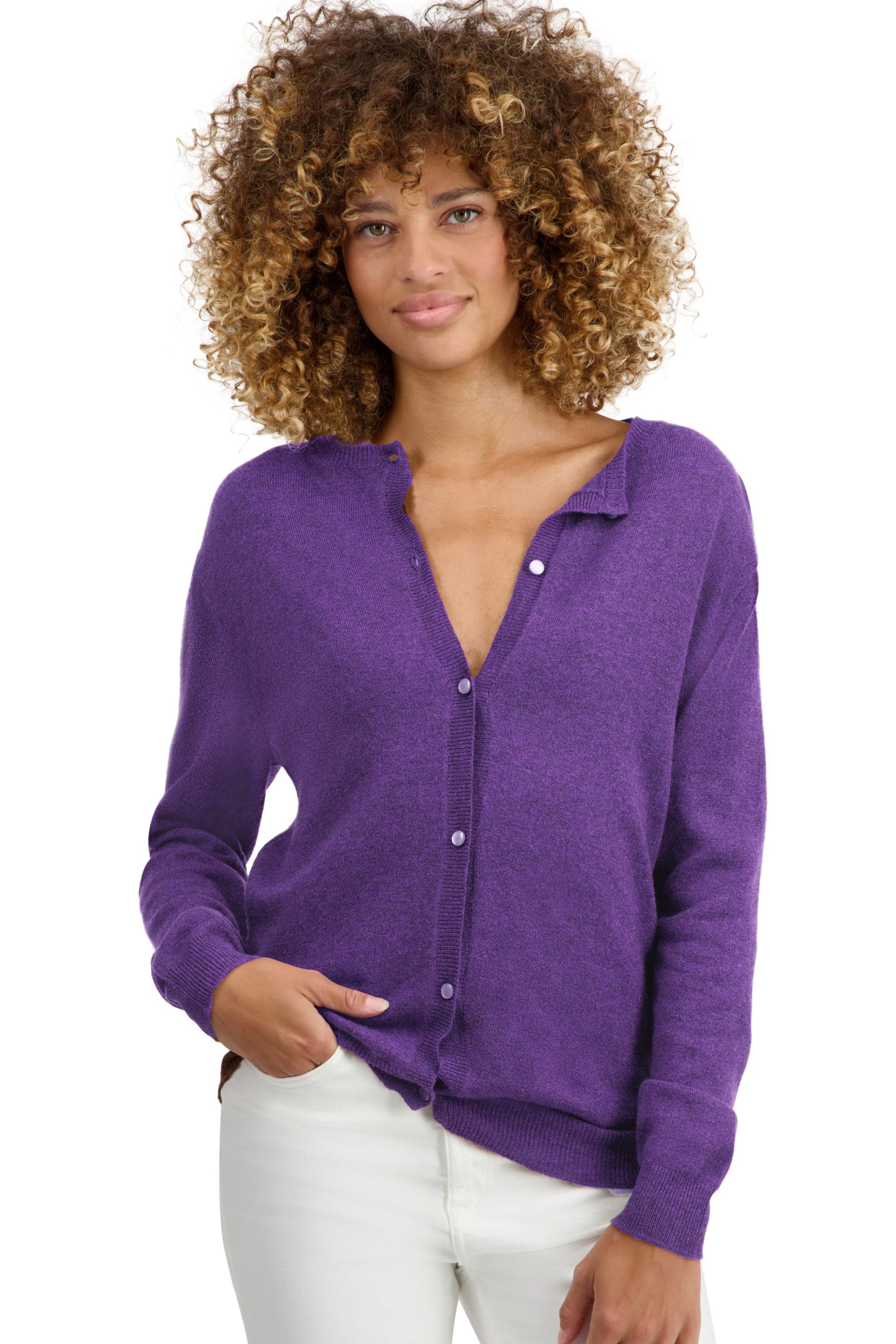 Tyra en cachemire femme - new highland - Mahogany