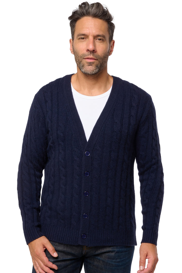 Dixon en cachemire homme - marine foncé - Mahogany
