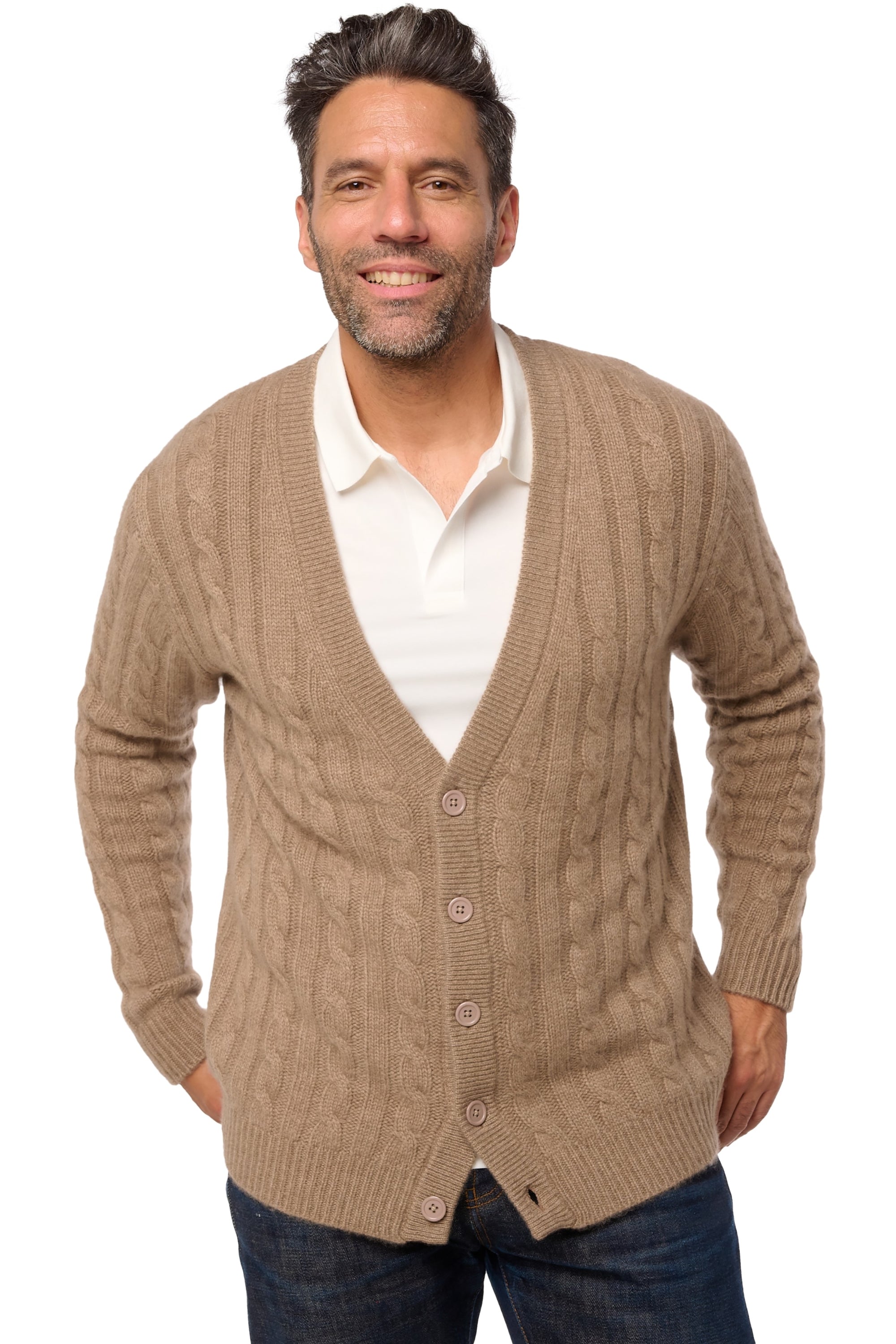 Dixon en cachemire homme - natural terra - Mahogany
