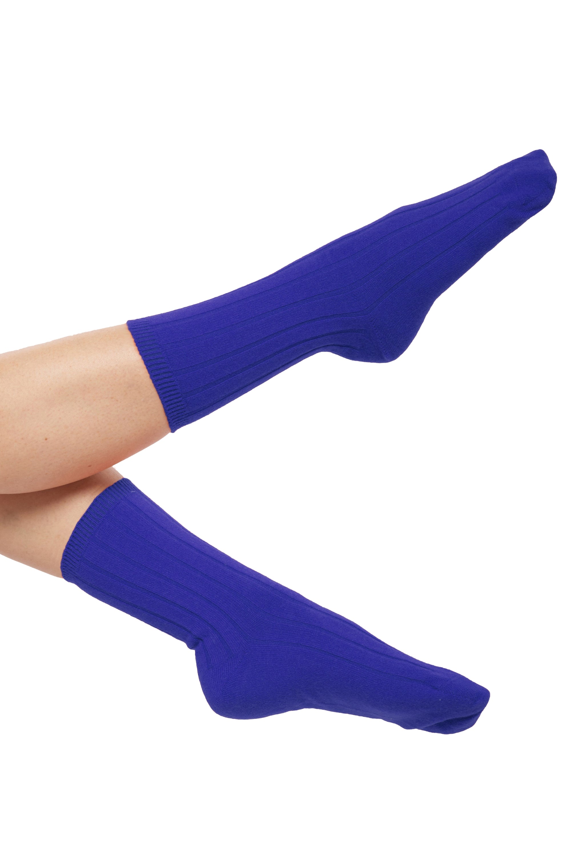 Dragibus en cachemire & elasthanne femme - bleu lapis - Mahogany