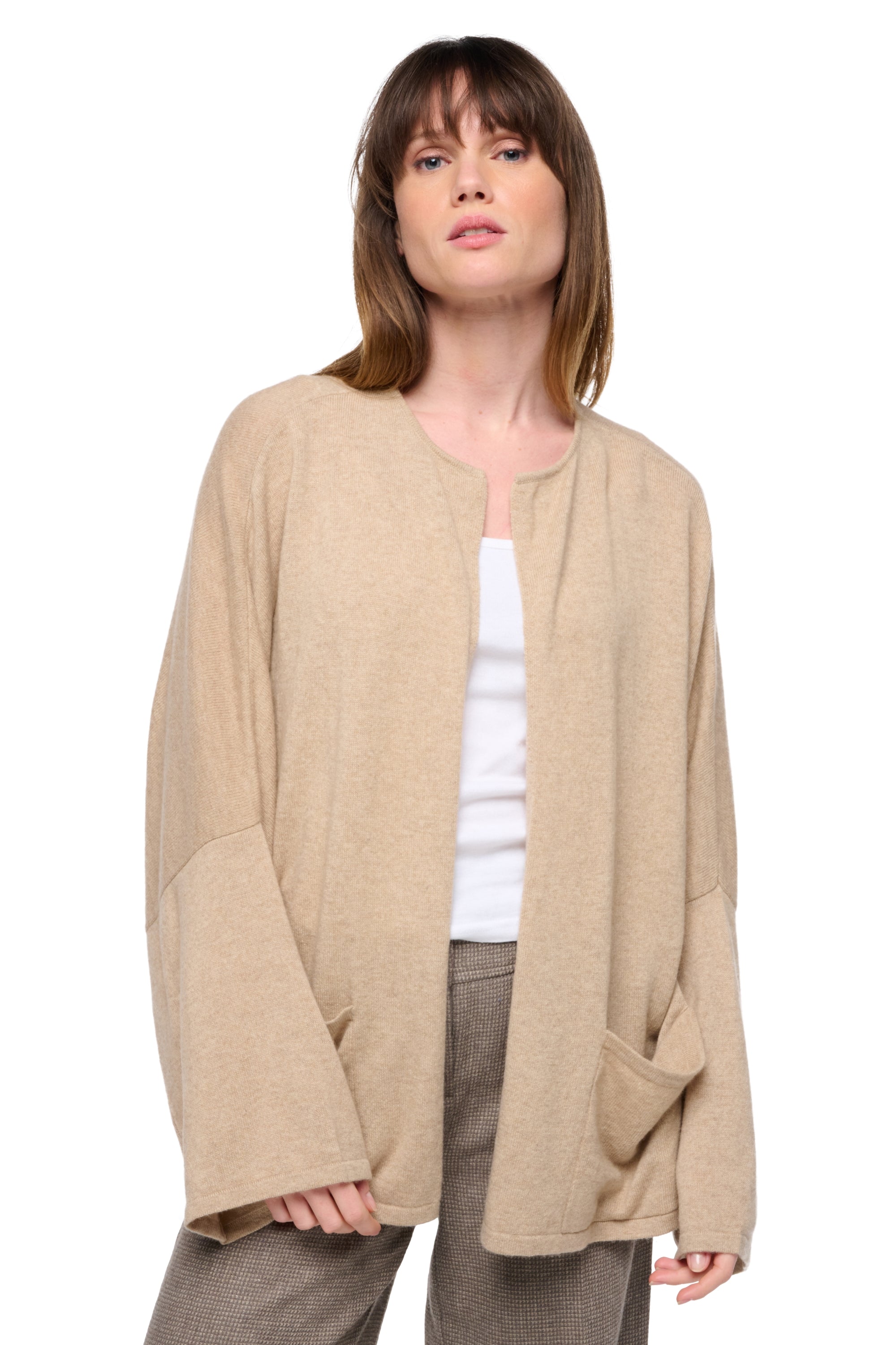 Seoul en cachemire femme - natural beige - Mahogany