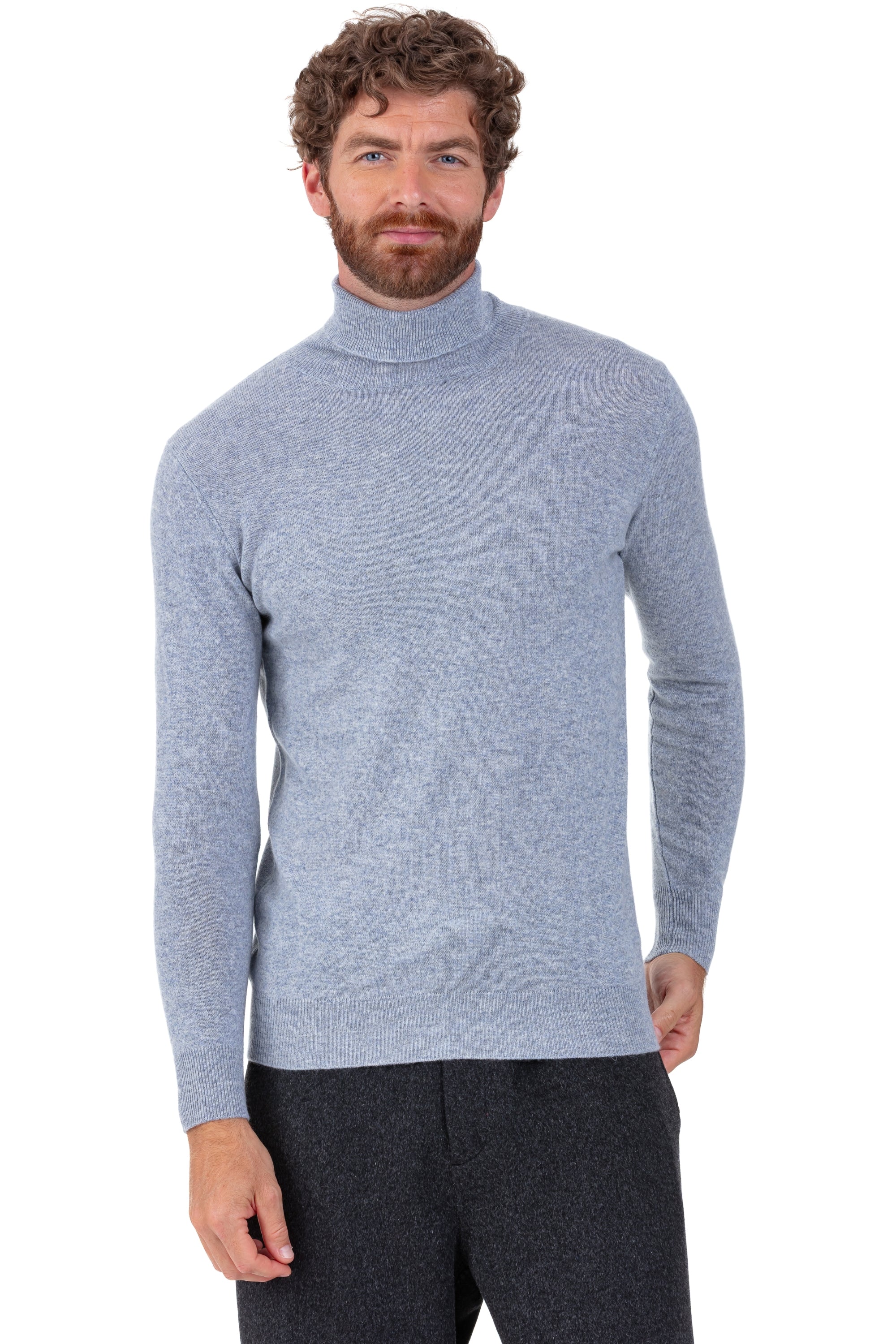Tarry en cachemire homme - quarry - Mahogany